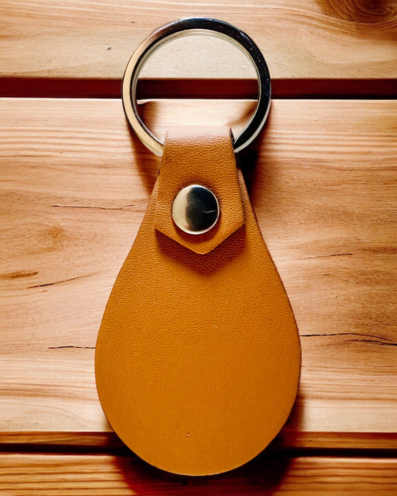 PU Leather Keychain with Custom Engraving Option - Available in 5 Colors