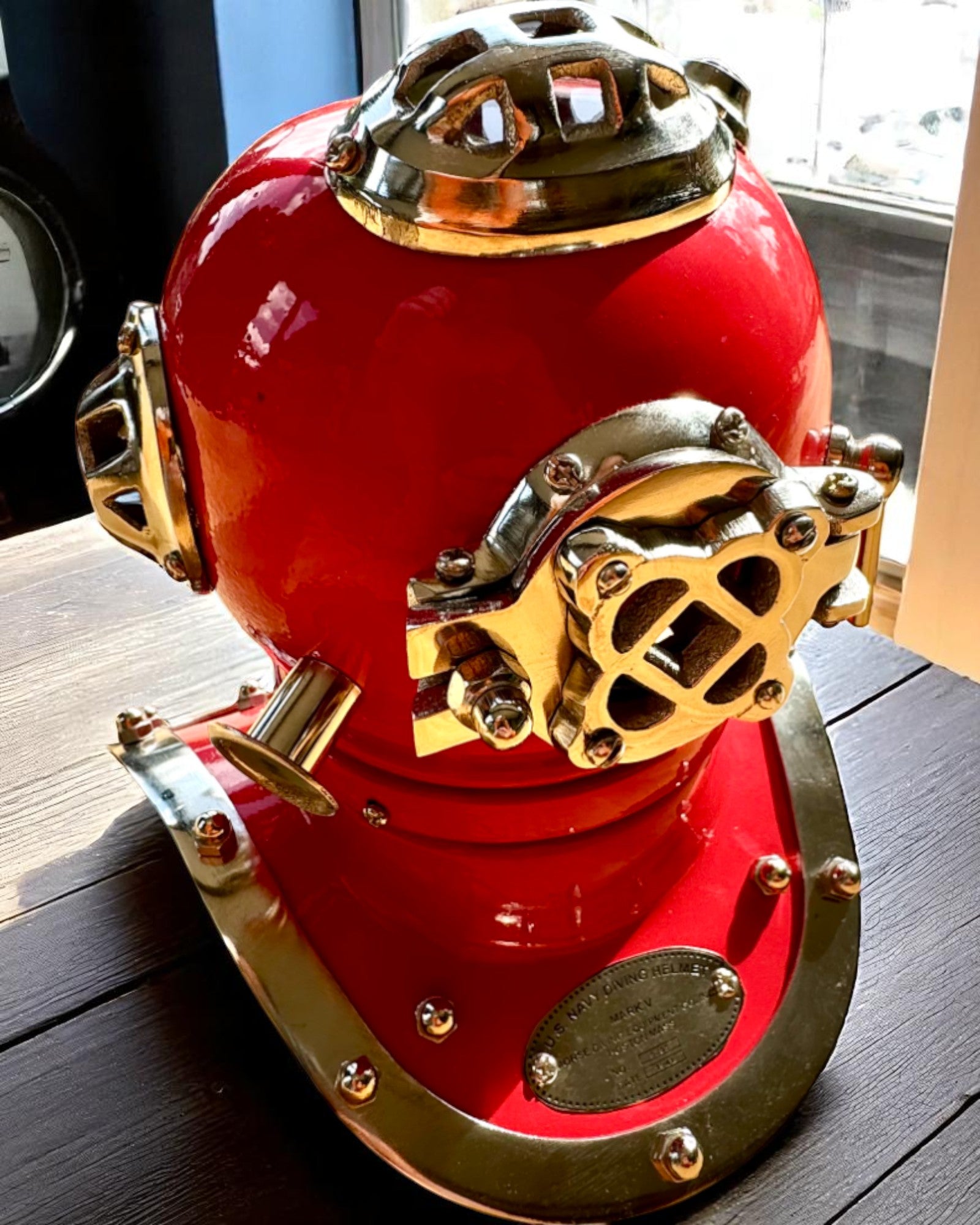 Deep Explorer's Helmet - Collector's Edition with Engraving Option, 35 cm, gift for firefighter or diver