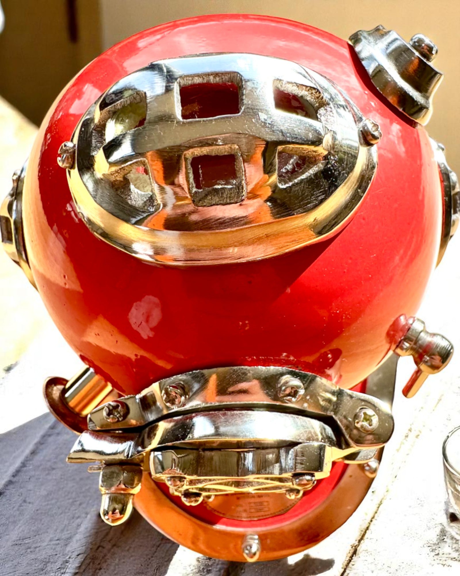 Deep Explorer's Helmet - Collector's Edition with Engraving Option, 35 cm, gift for firefighter or diver