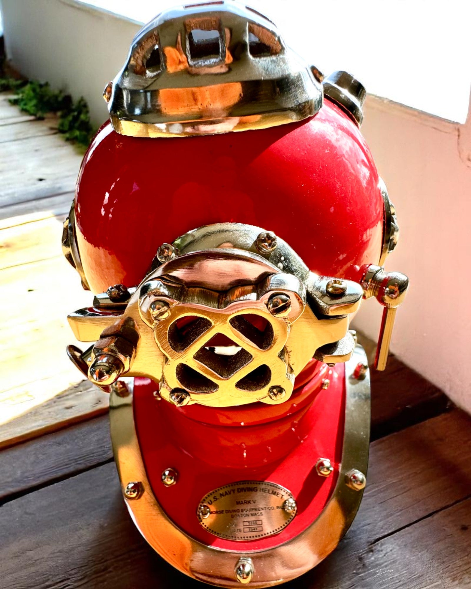 Deep Explorer's Helmet - Collector's Edition with Engraving Option, 35 cm, gift for firefighter or diver