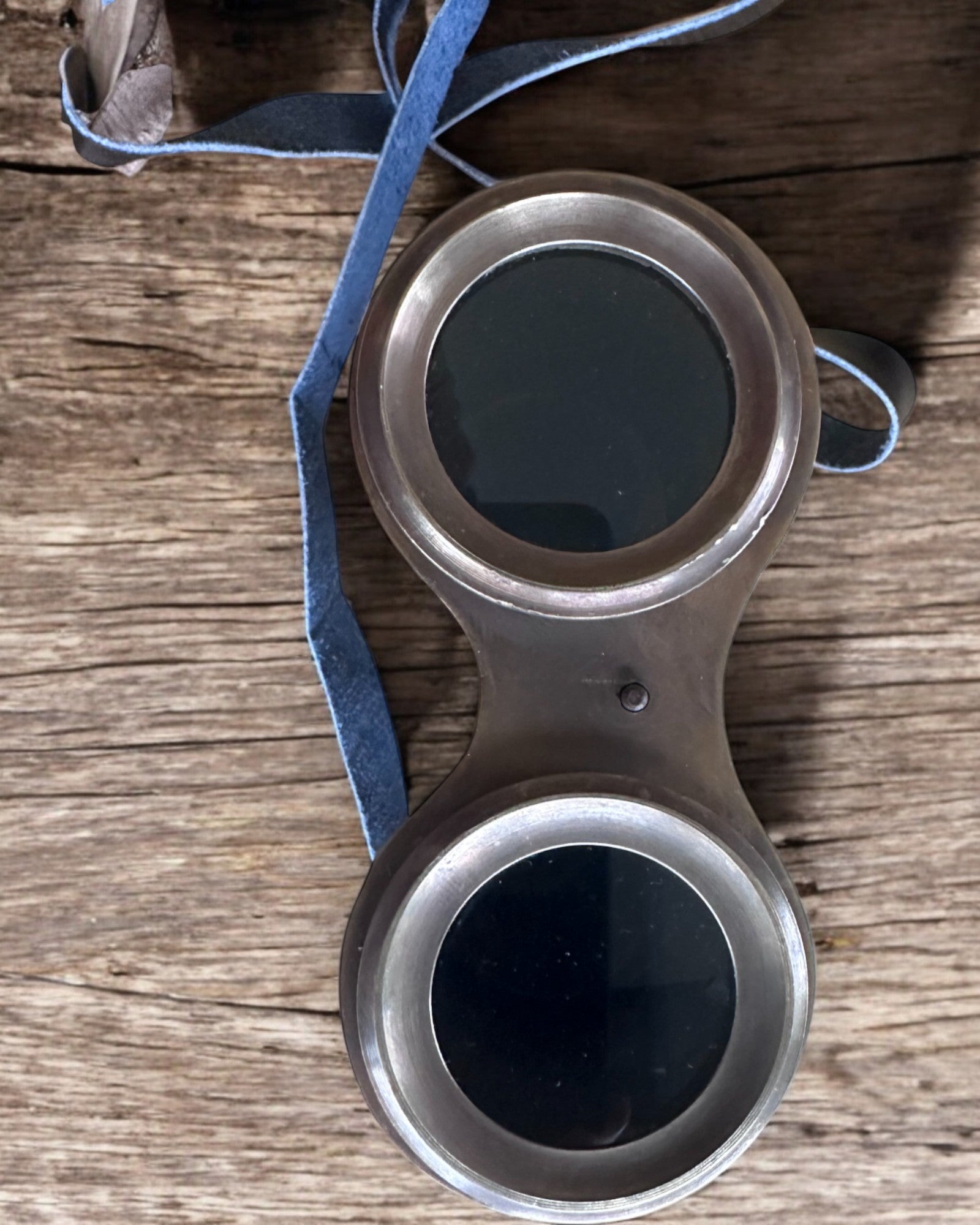 Binoculars with leather case Victorian's Eye, 11 cm Brass, Hand-decorated, personalization with engraving for a gift