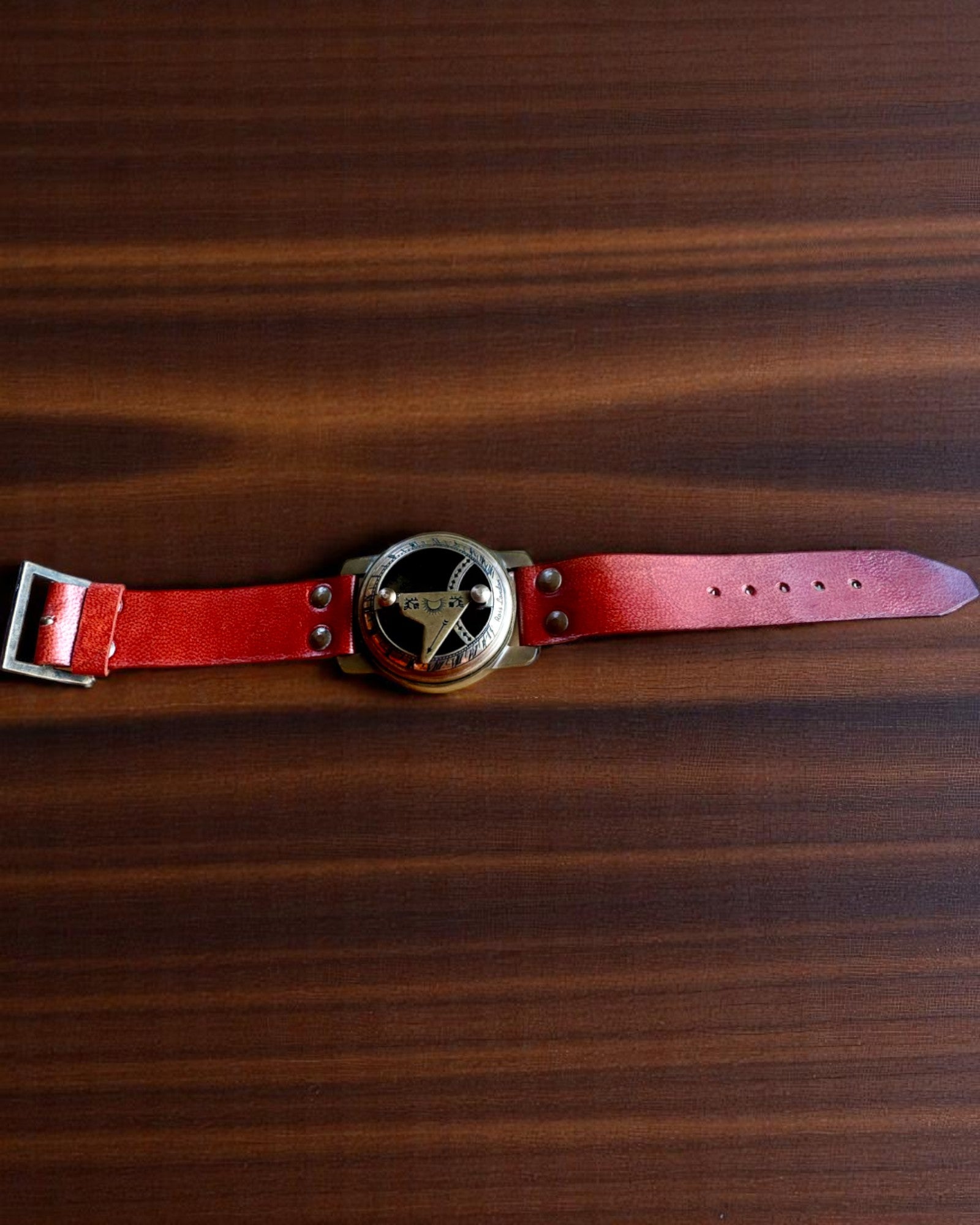 Sundial with Compass - Handcrafted, Authentic Craftsmanship, Engraving Available