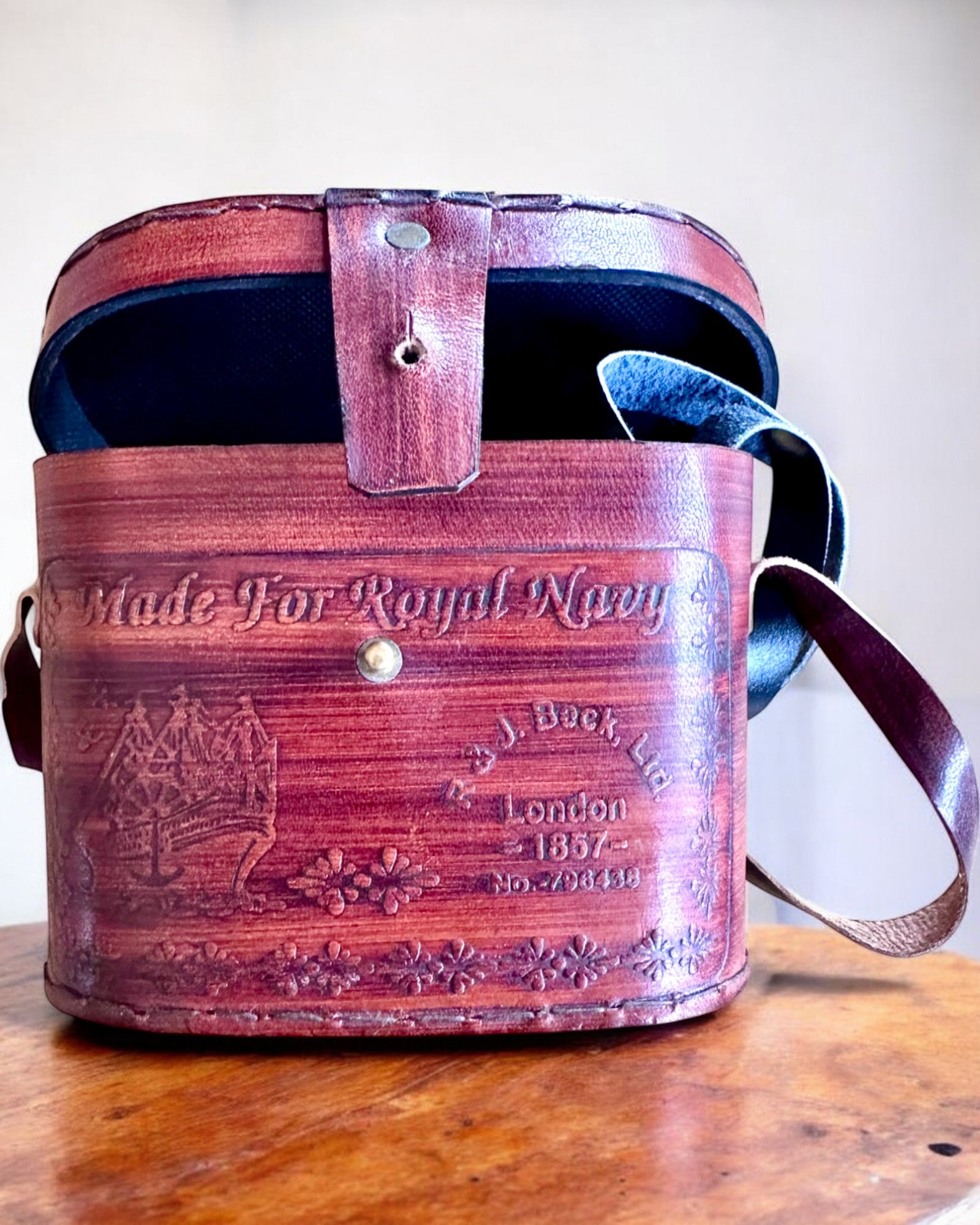 Binoculars with leather case Victorian's Eye, 11 cm Brass, Hand-decorated, personalization with engraving for a gift