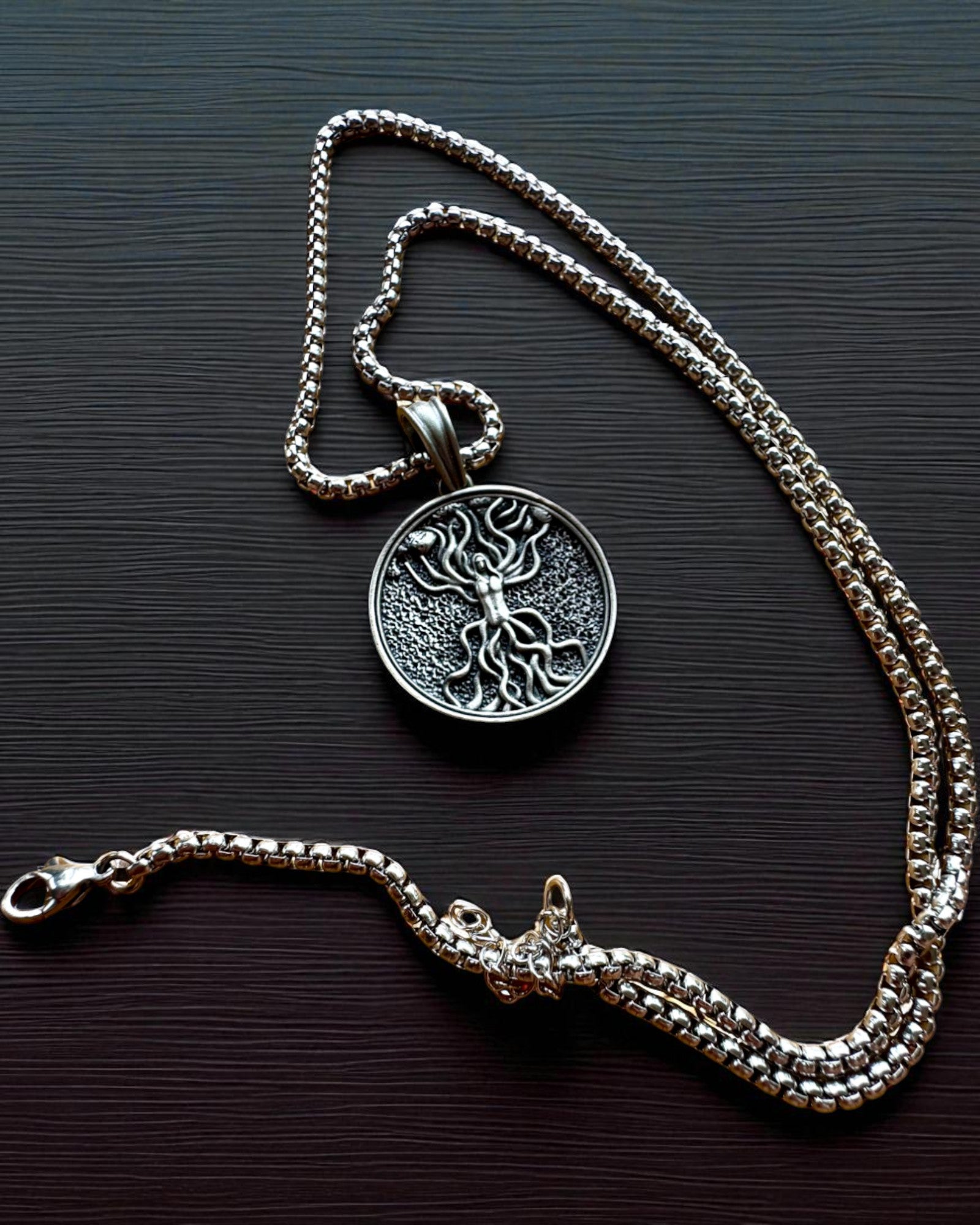 Tree of Life Amulet with Engraving Option - "Vitality of Nature" Necklace, Personalization