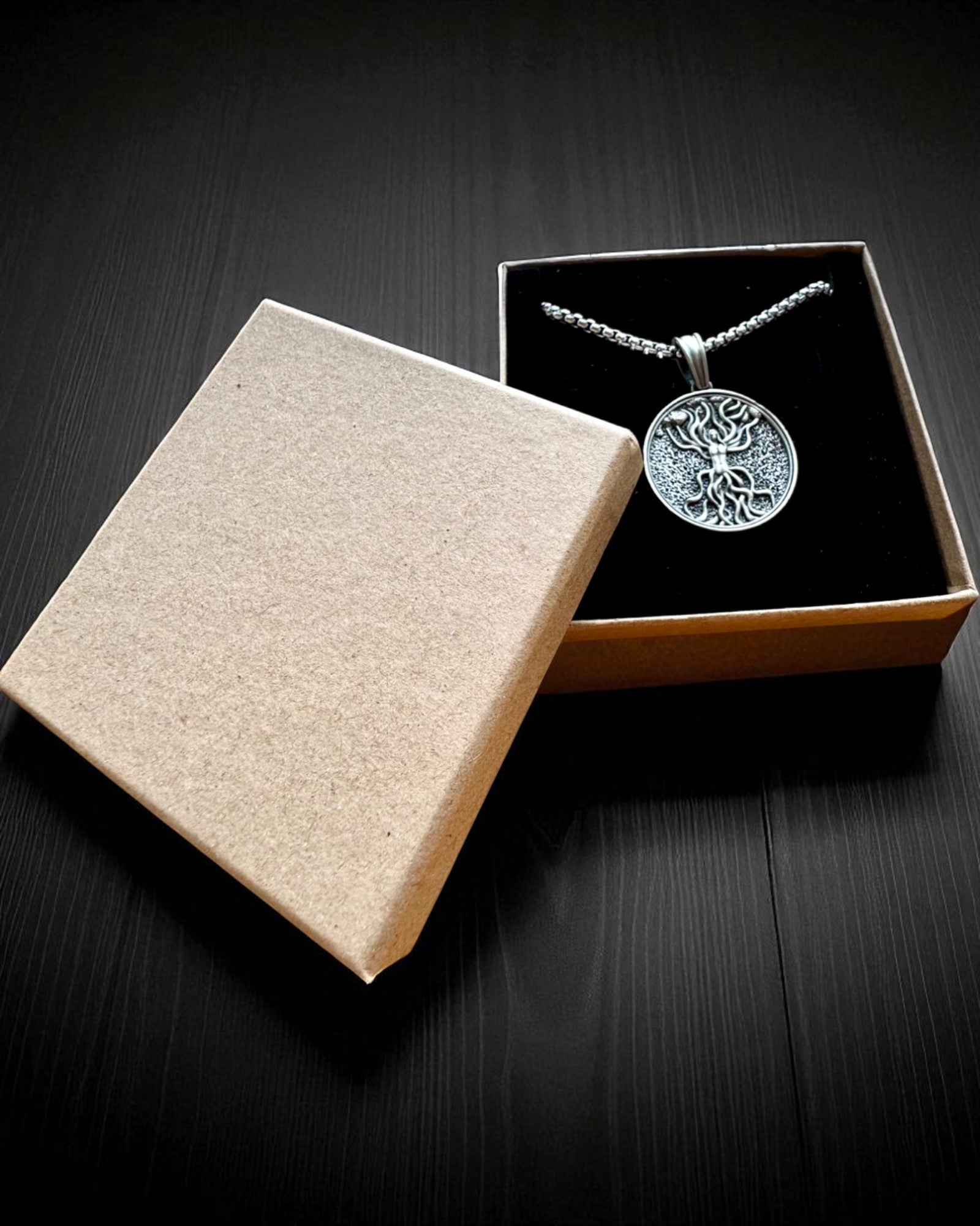 Tree of Life Amulet with Engraving Option - "Vitality of Nature" Necklace, Personalization