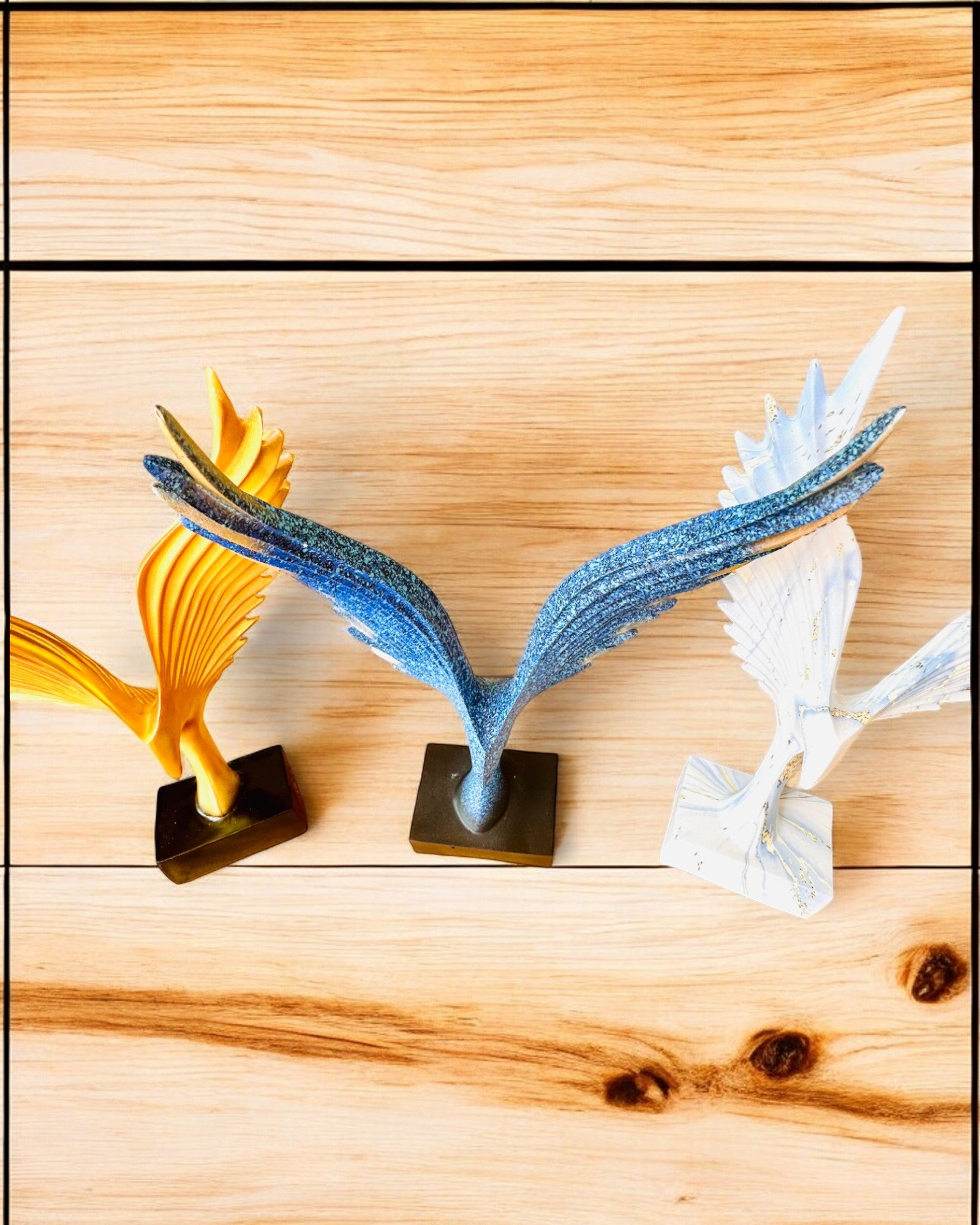 Elegant Angel Wings Figurine 33 cm in height – "Winged Guardians", customizable with engraving for a gift, personalization, 3 color variants