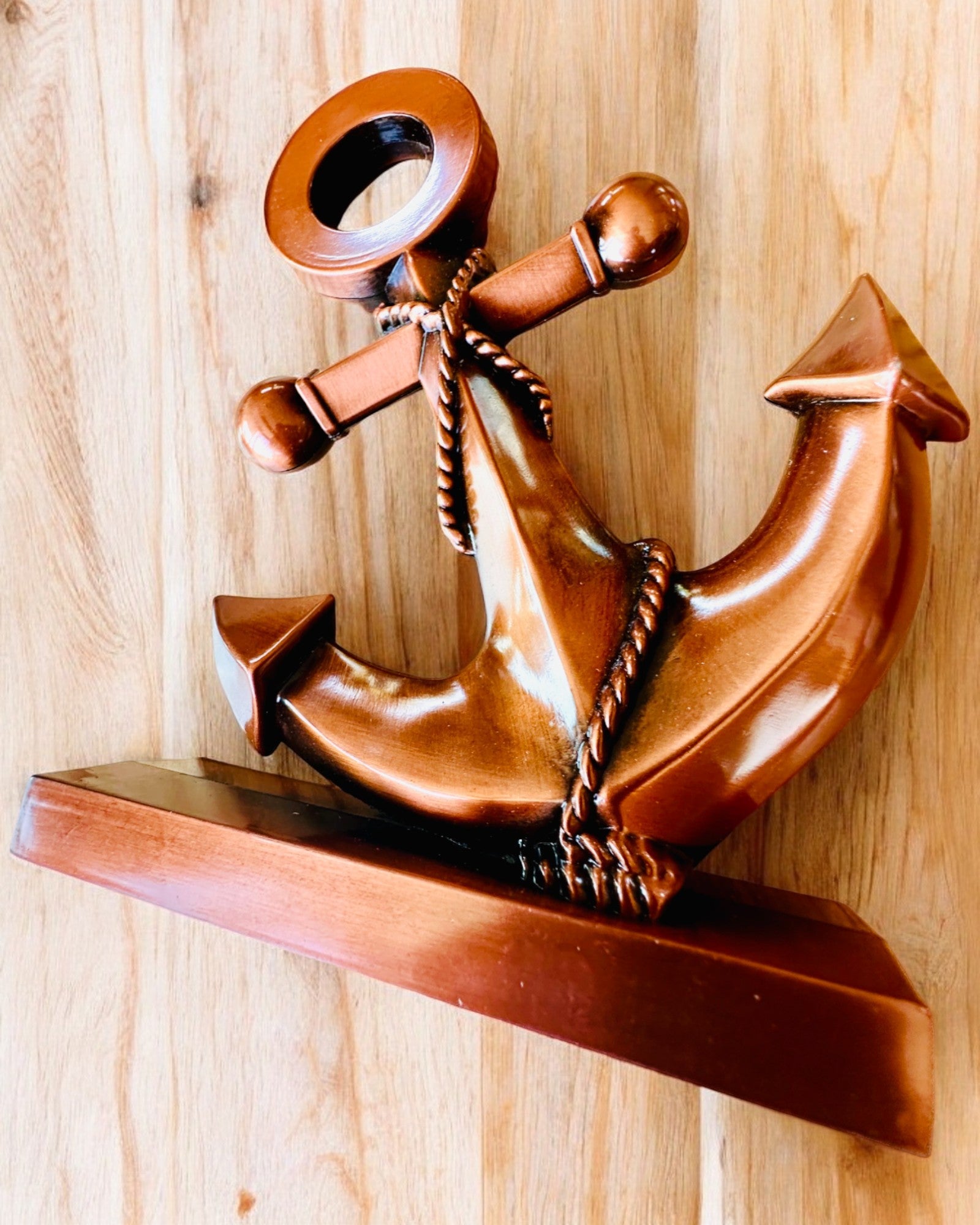 Decorative Aluminum Anchor - Elegant Decoration with Engraving Option - 3 Color Variants