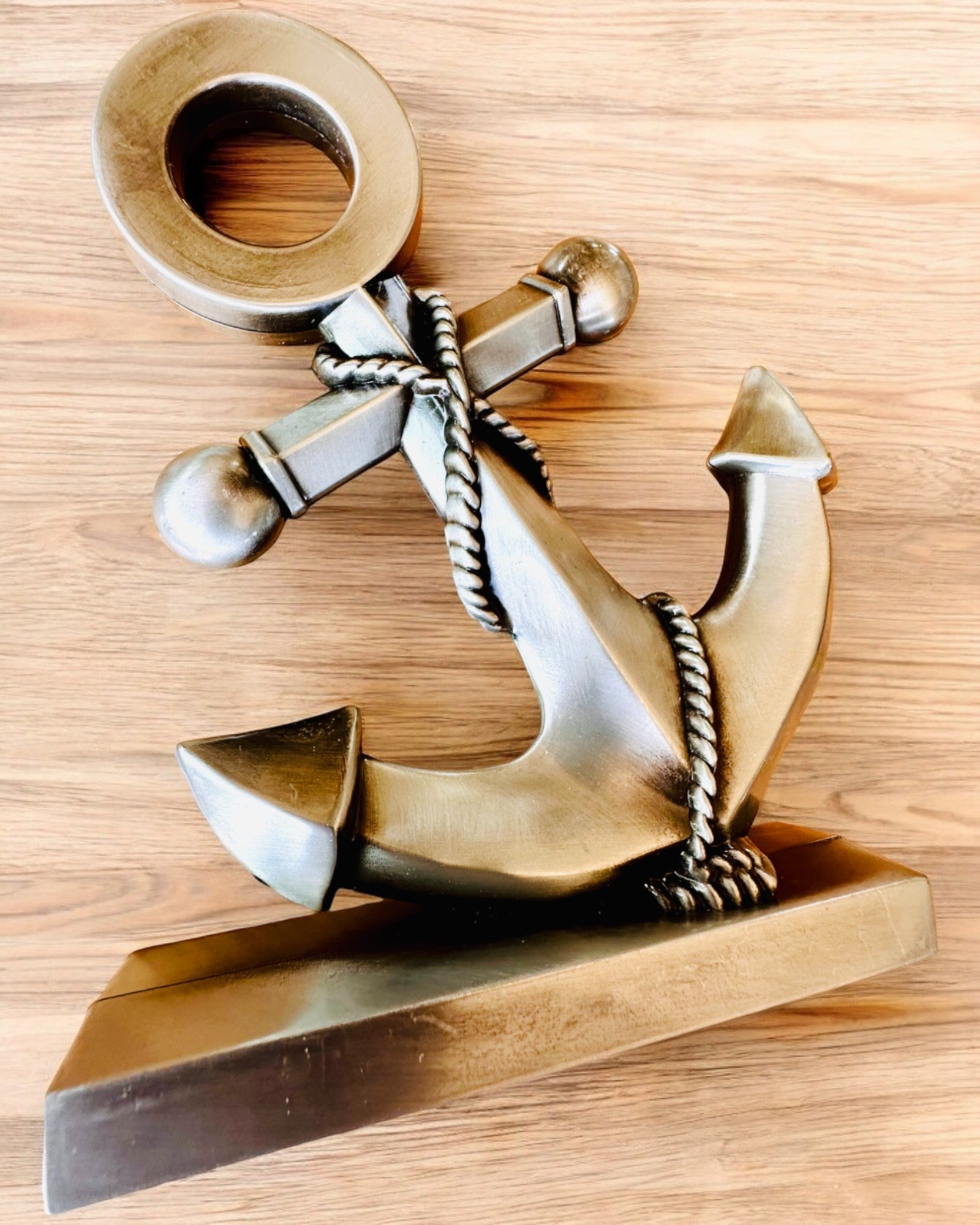 Decorative Aluminum Anchor - Elegant Decoration with Engraving Option - 3 Color Variants