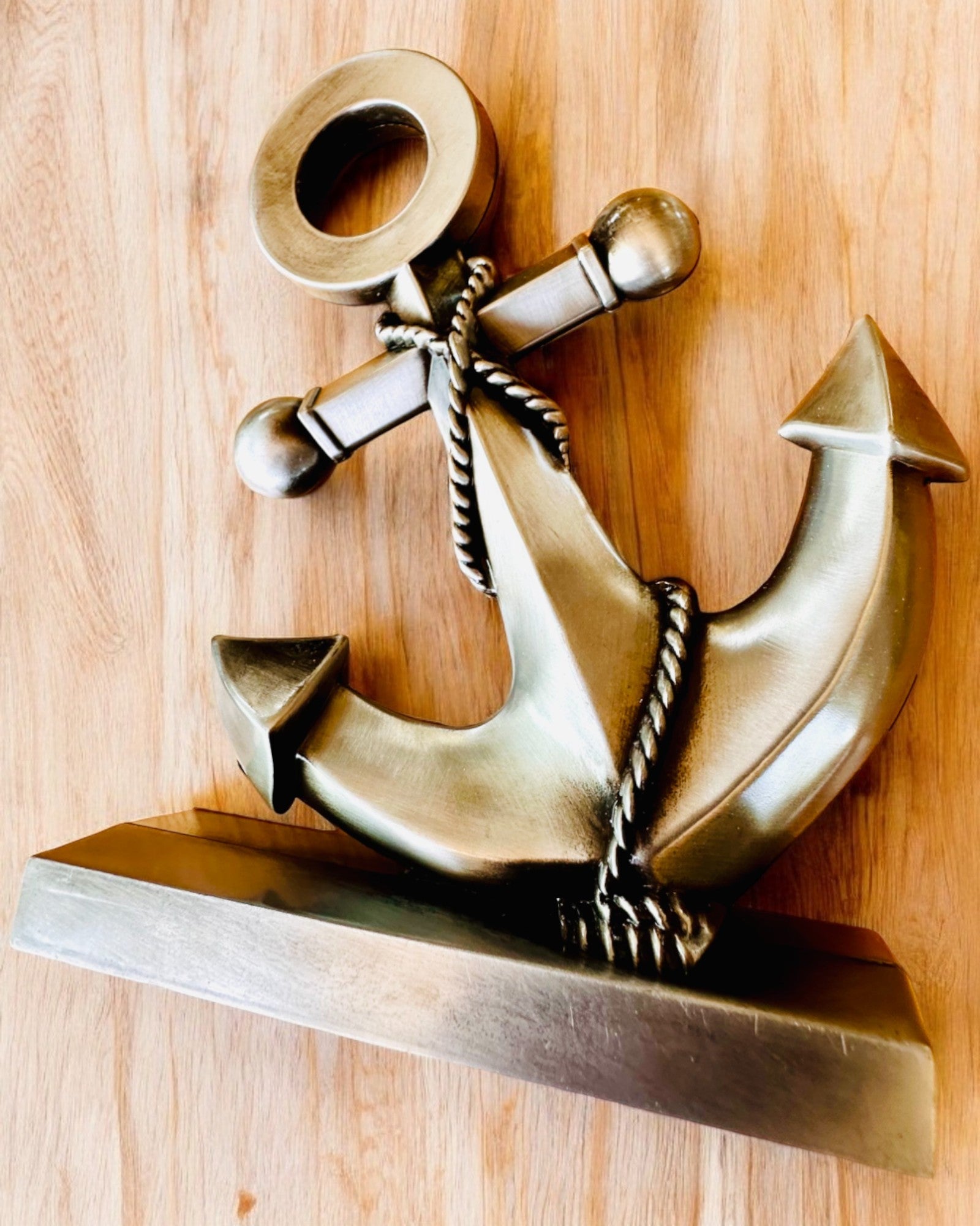 Decorative Aluminum Anchor - Elegant Decoration with Engraving Option - 3 Color Variants