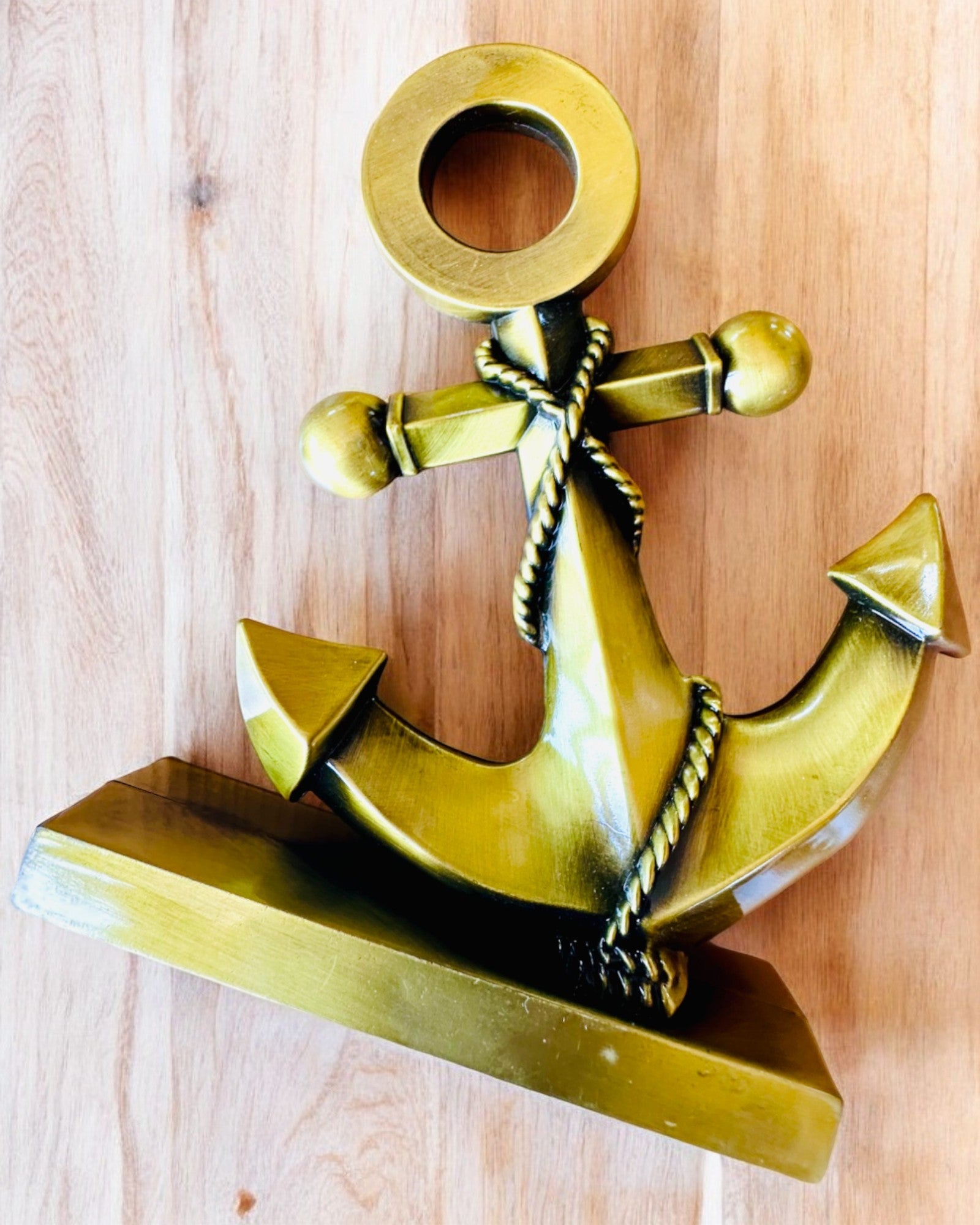 Decorative Aluminum Anchor - Elegant Decoration with Engraving Option - 3 Color Variants
