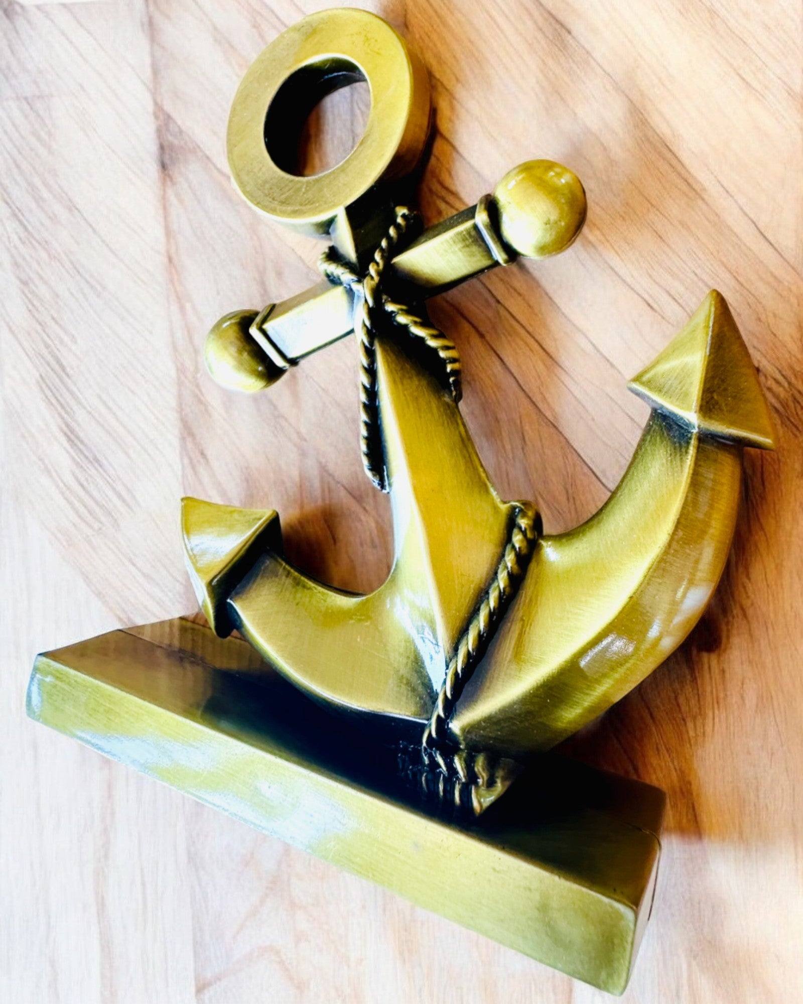Decorative Aluminum Anchor - Elegant Decoration with Engraving Option - 3 Color Variants