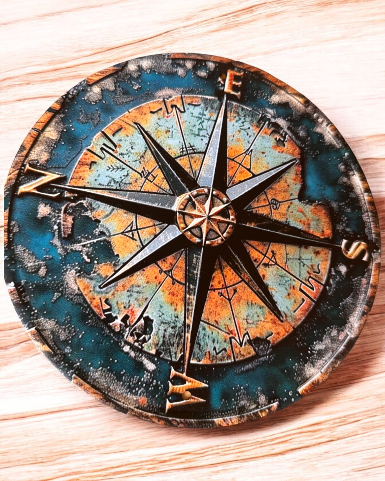 Marine compass, decorative pendant, necklace, personalization possible with engraving