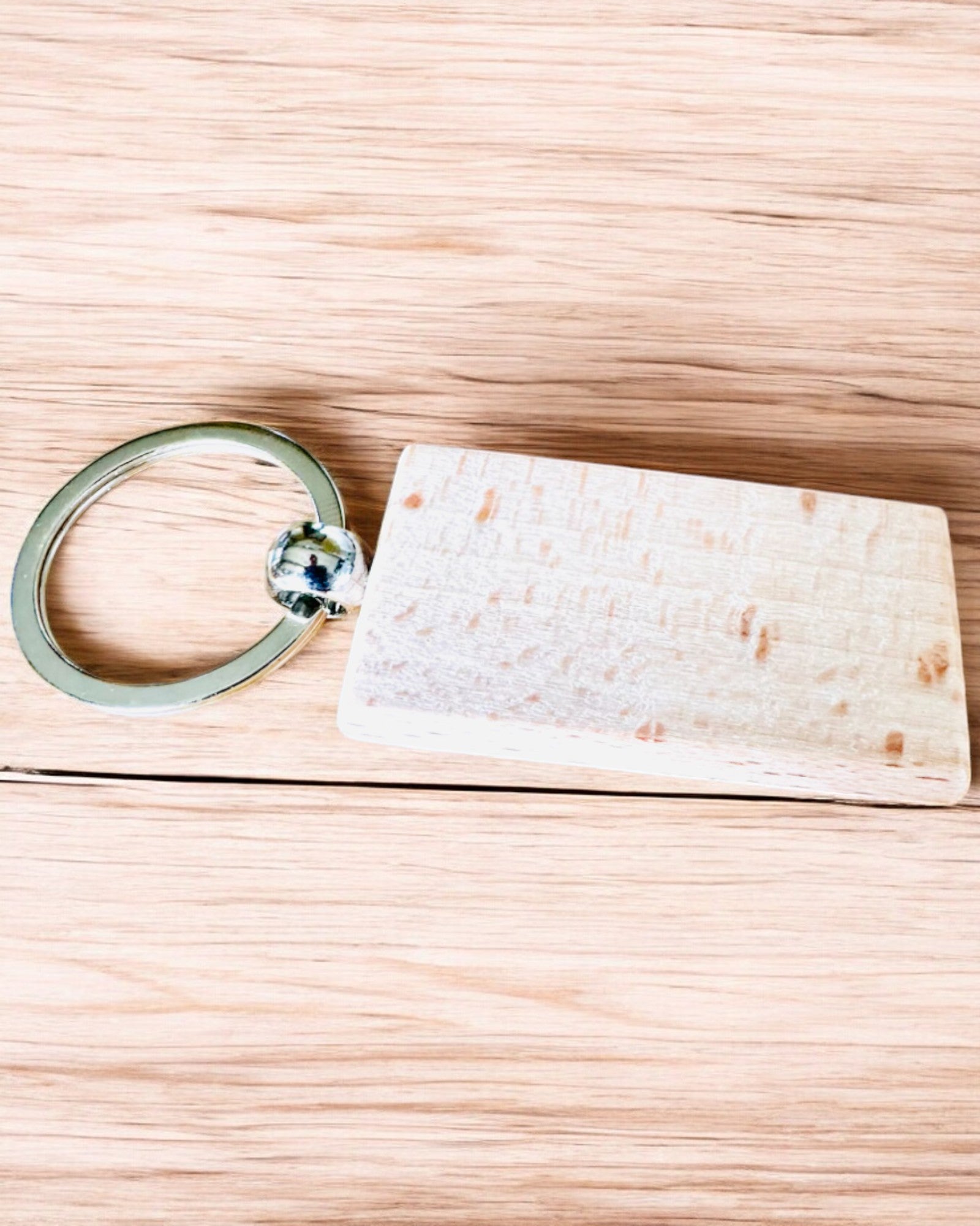 Wooden Keychain with Custom Engraving – Perfect for a Gift