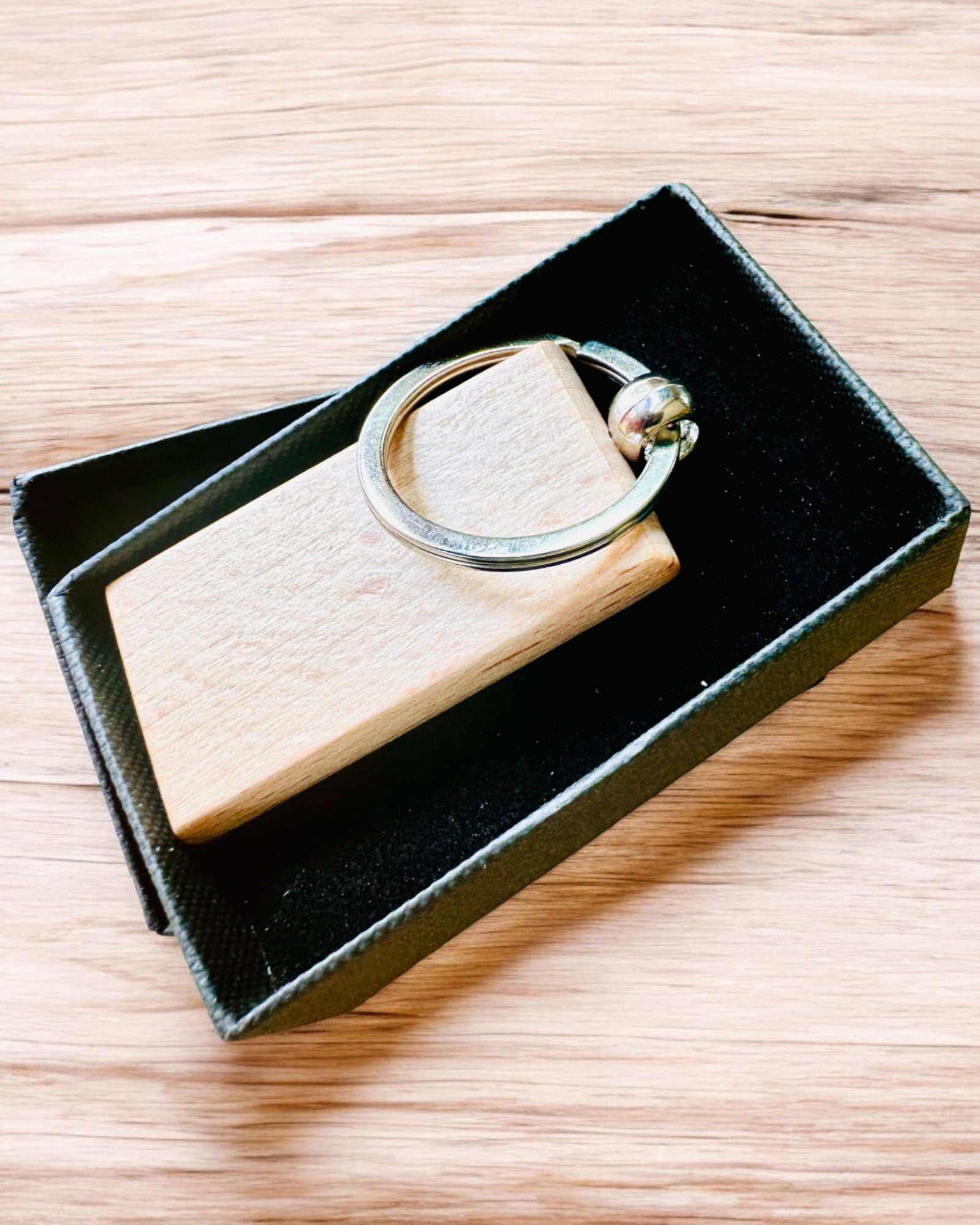 Wooden Keychain with Custom Engraving – Perfect for a Gift