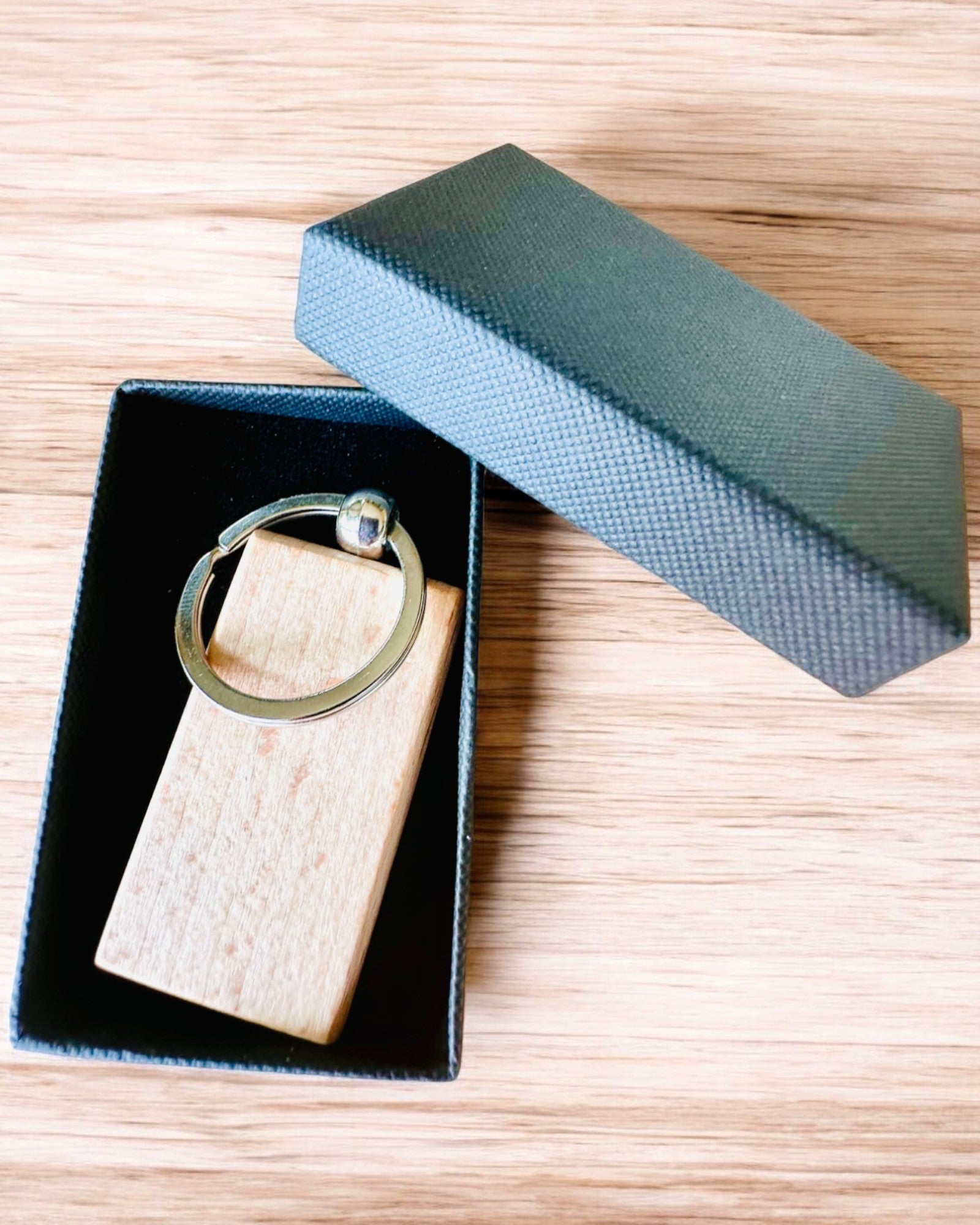 Wooden Keychain with Custom Engraving – Perfect for a Gift