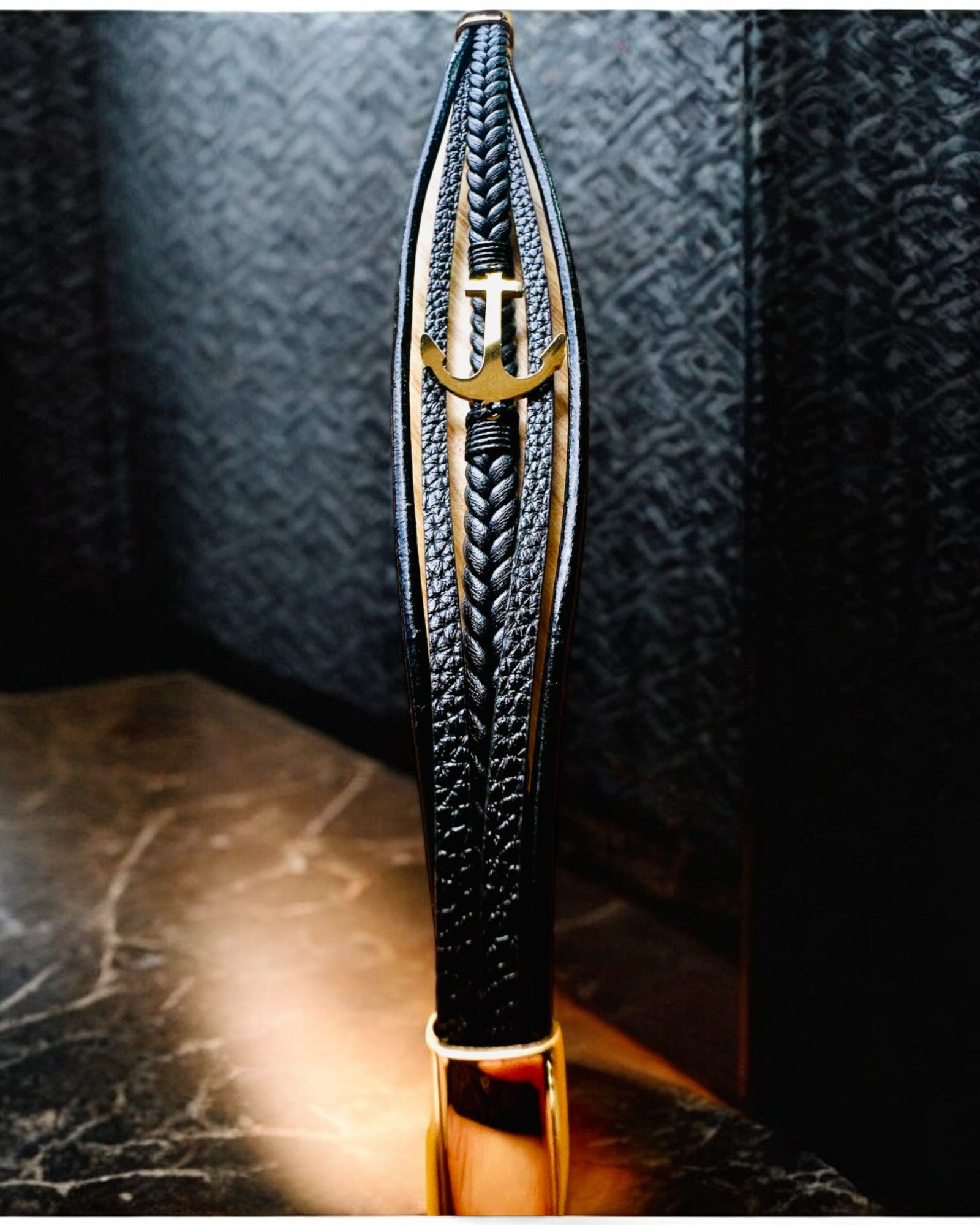 Men's Bracelet Anchor of Elegance with Engraving Option for Gift