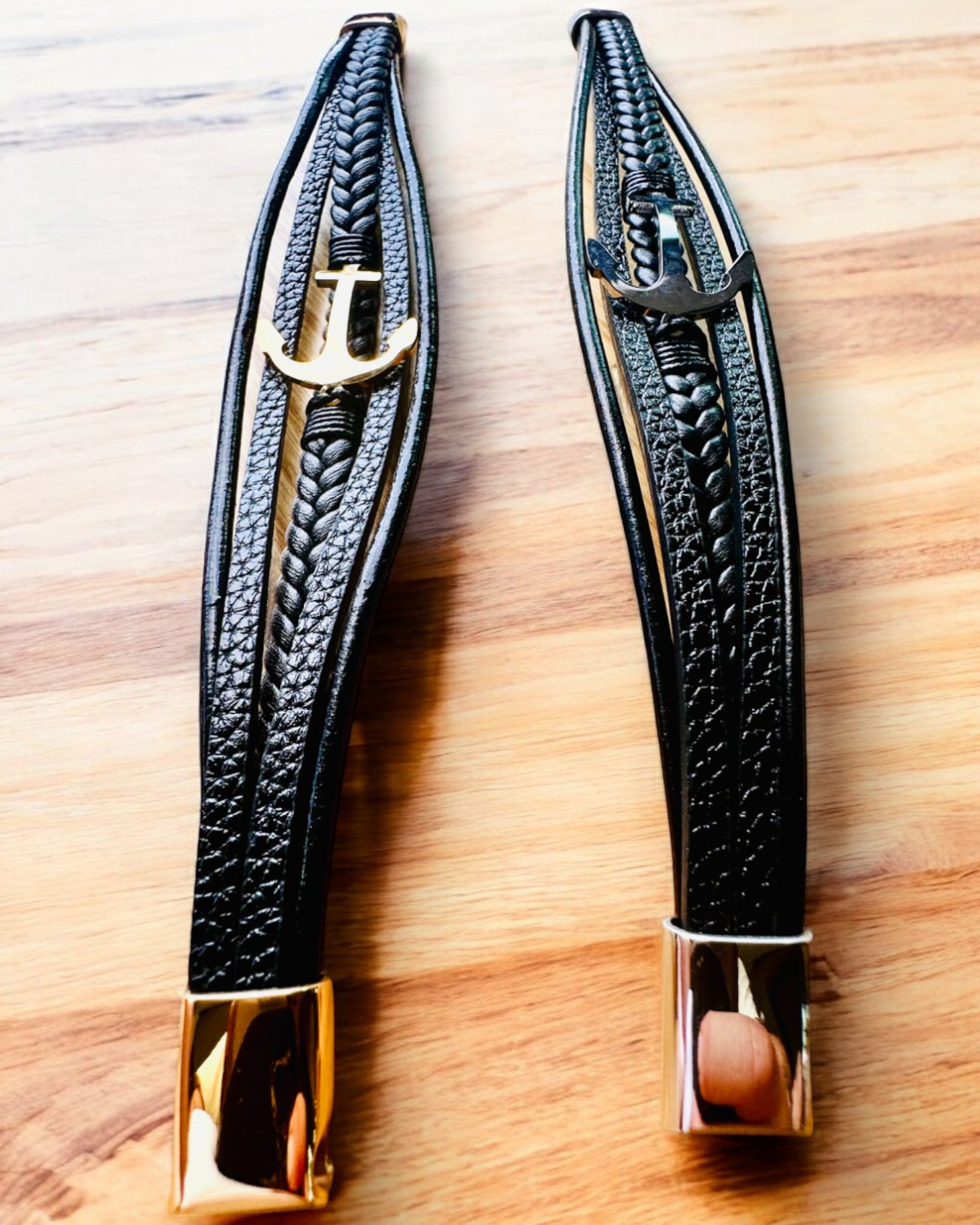 Men's Bracelet Anchor of Elegance with Engraving Option for Gift