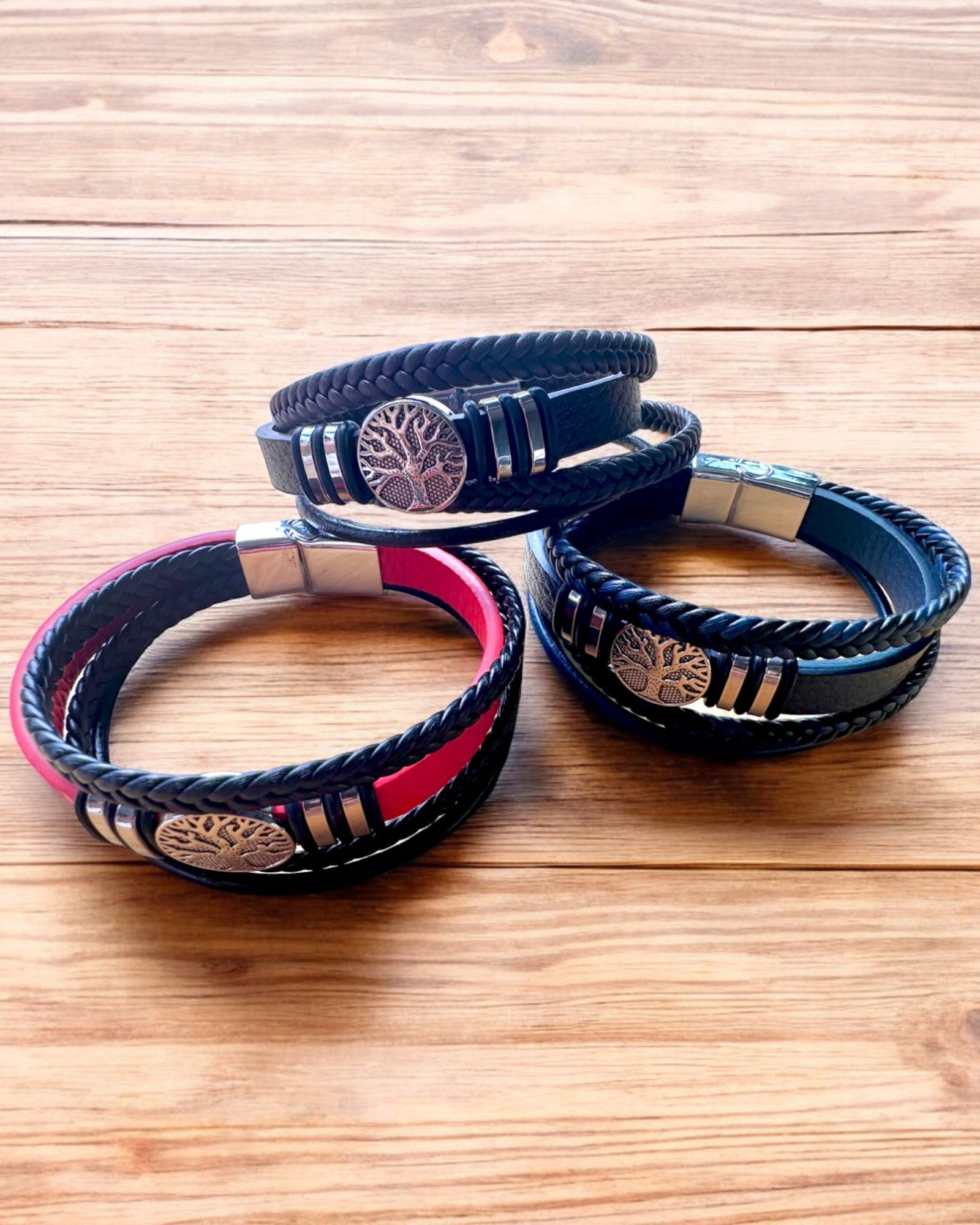 "Tree of Life" Bracelet with Personalization Option for Gift, 3 Color Variants