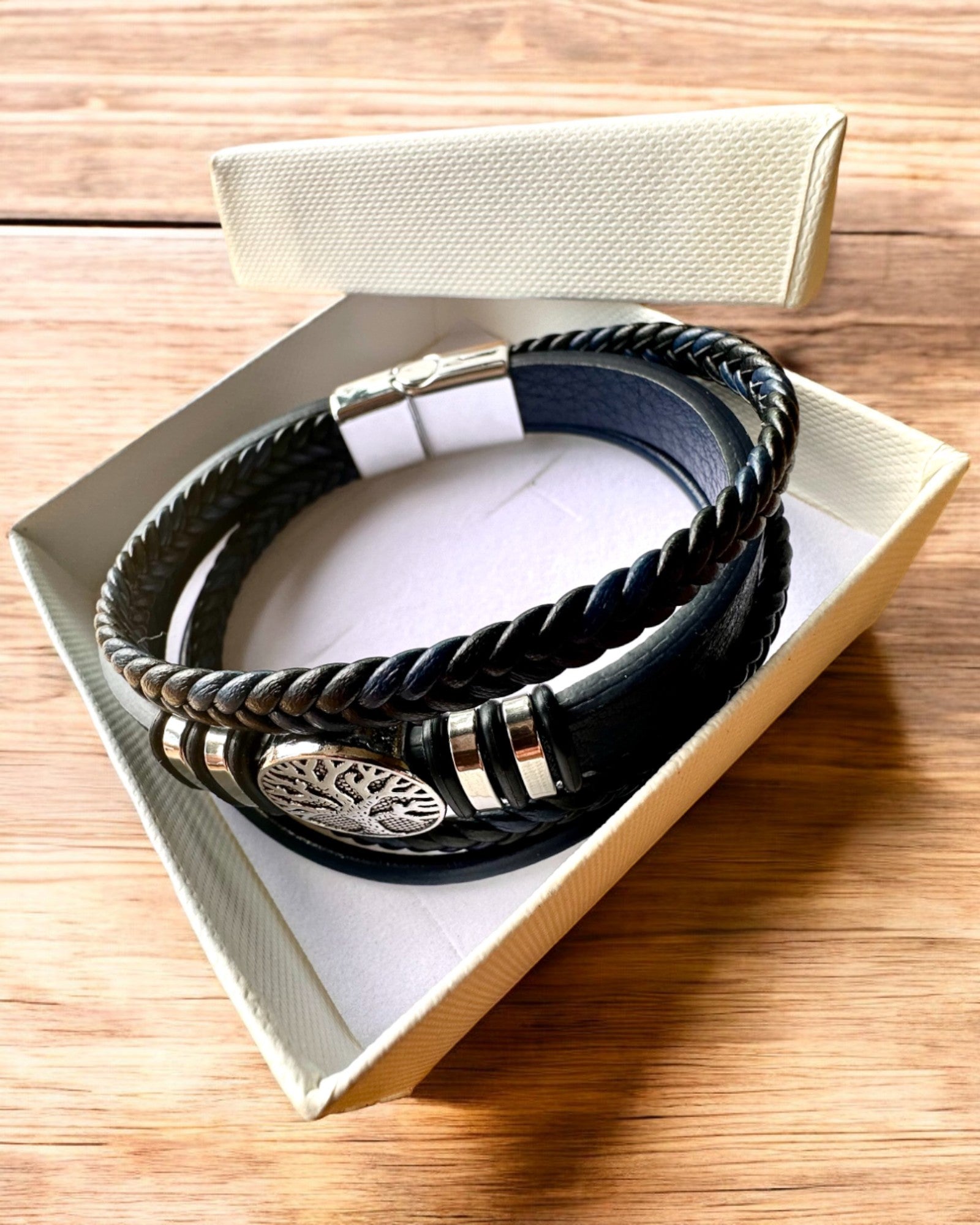 "Tree of Life" Bracelet with Personalization Option for Gift, 3 Color Variants