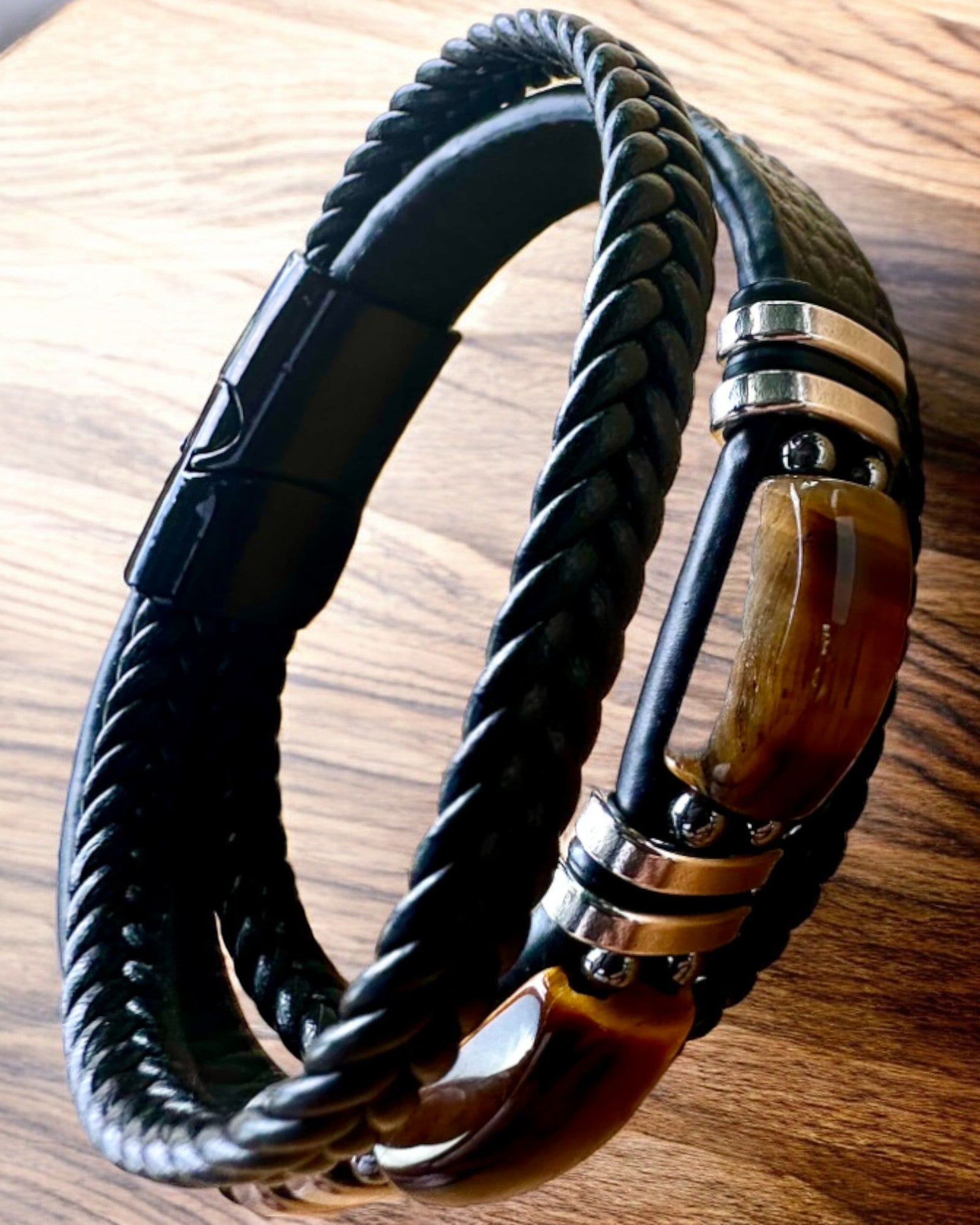 "Tiger's Eye" Bracelet with Personalization Option for Gift