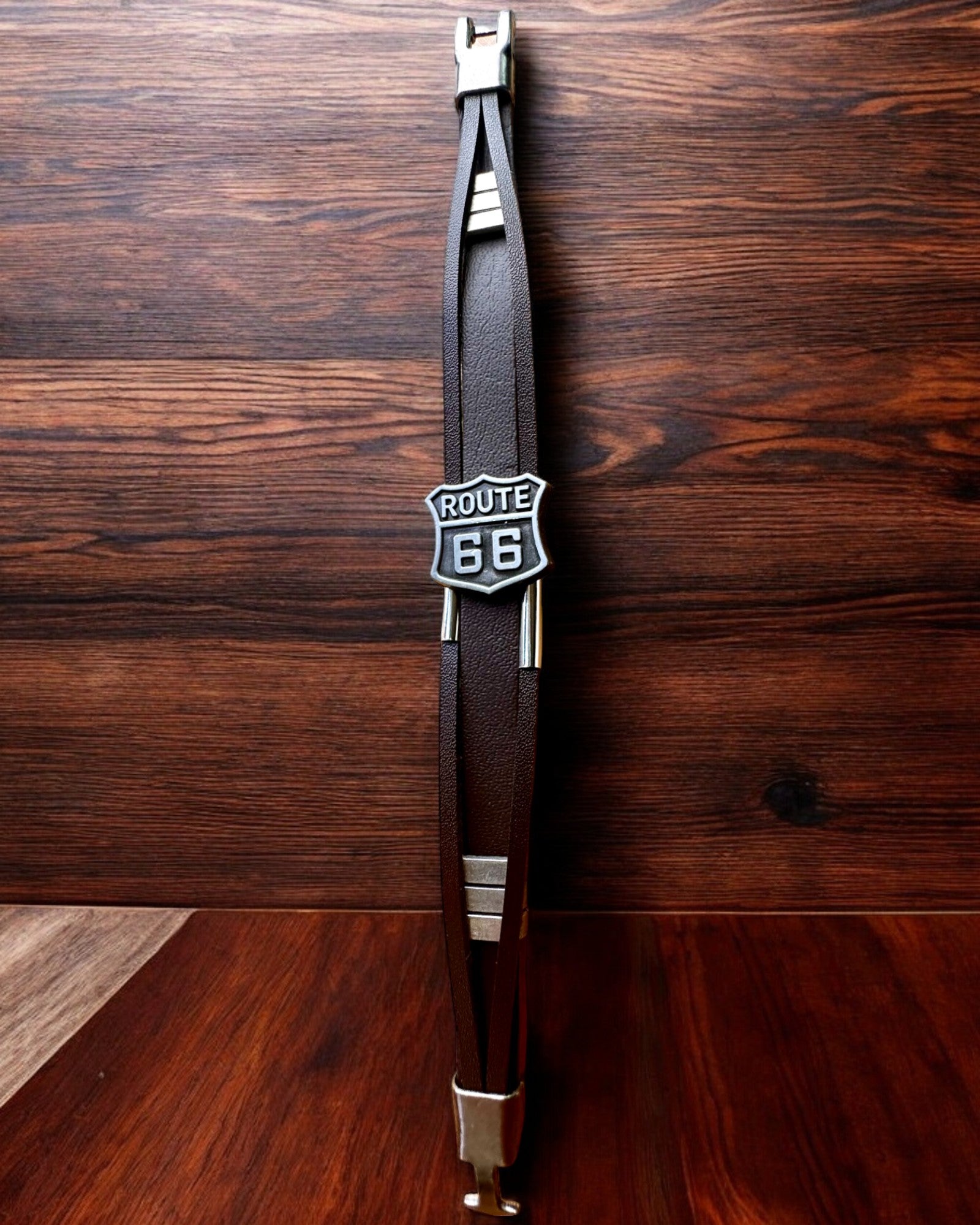 Traveler's Bracelet Route 66 - customizable with engraving