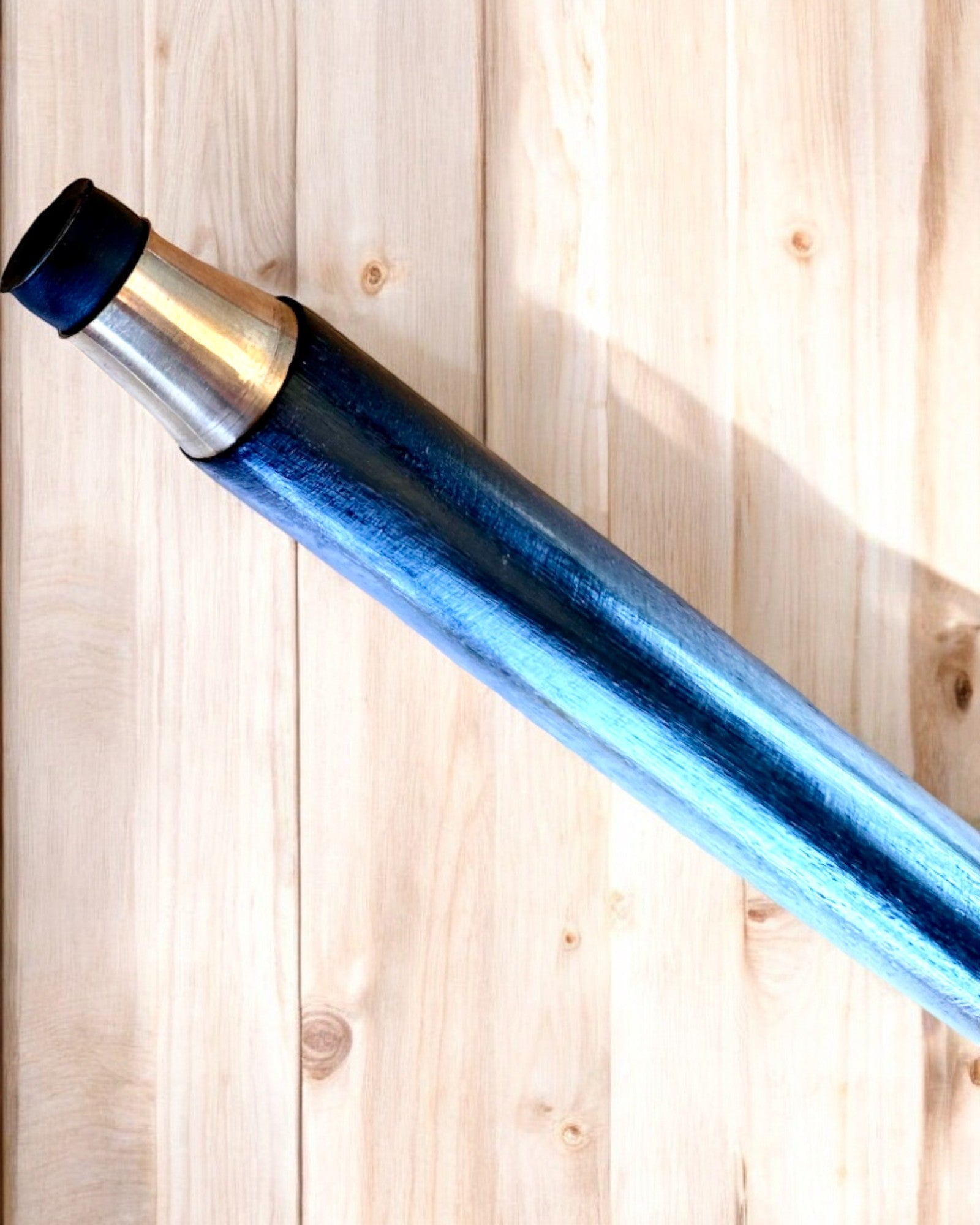 Walking Cane "Blue Diamond" - Handcrafted Wooden, Engraving Available