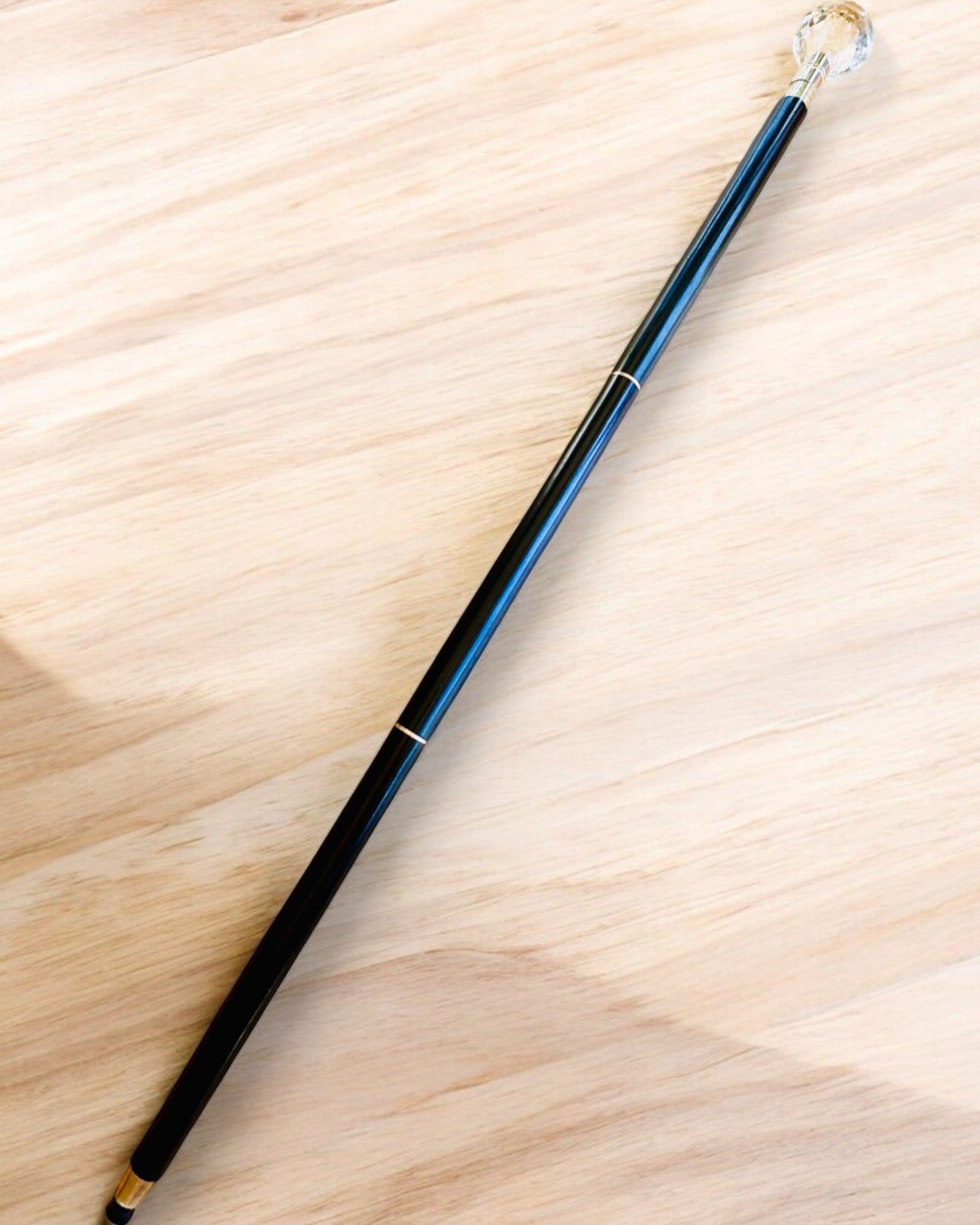 Walking Cane "White Diamond" - Handcrafted Wooden, Engraving Available