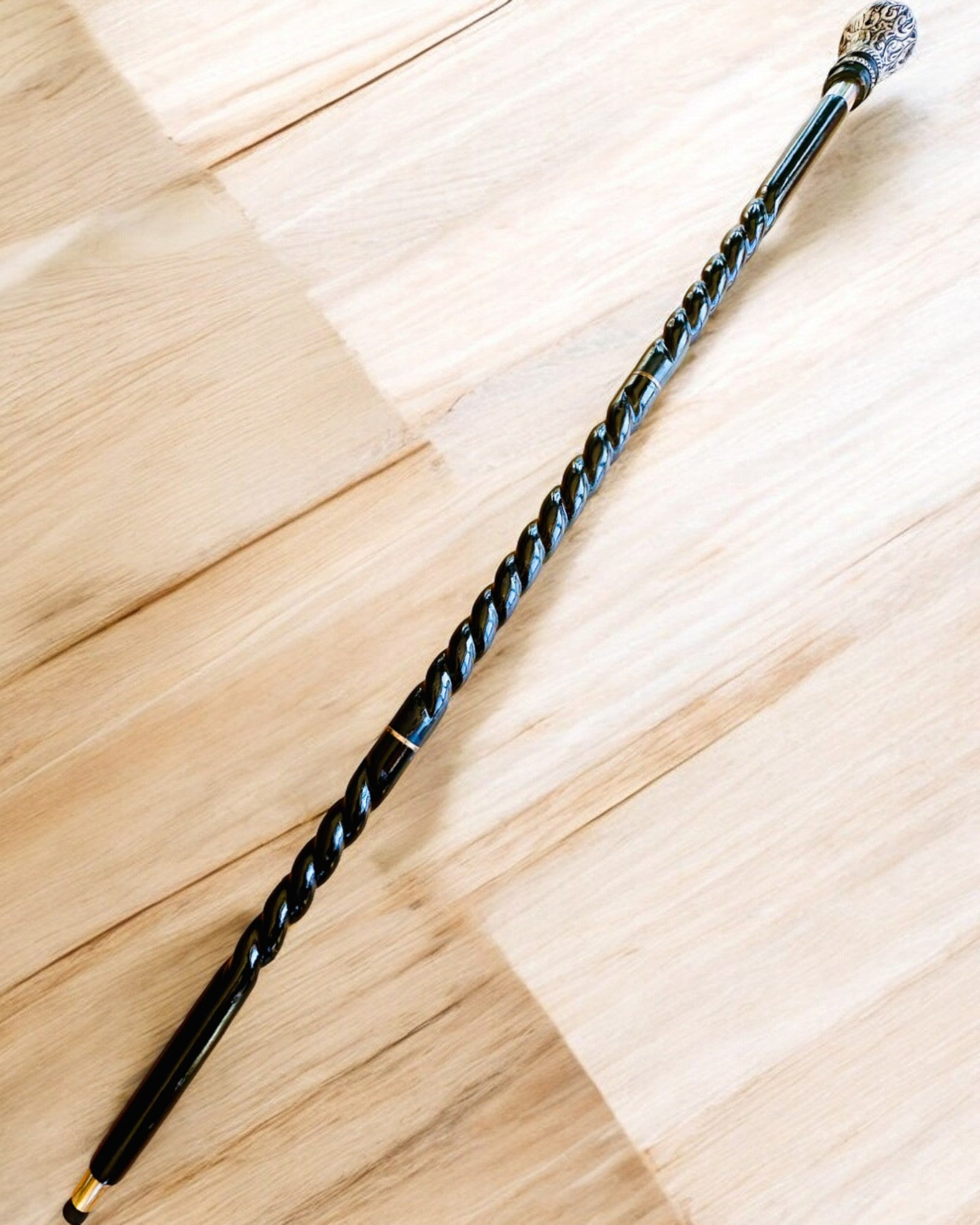 "Majesty Cane" Walking Stick Wooden Handcrafted, engraving option available, 2 variants to choose from