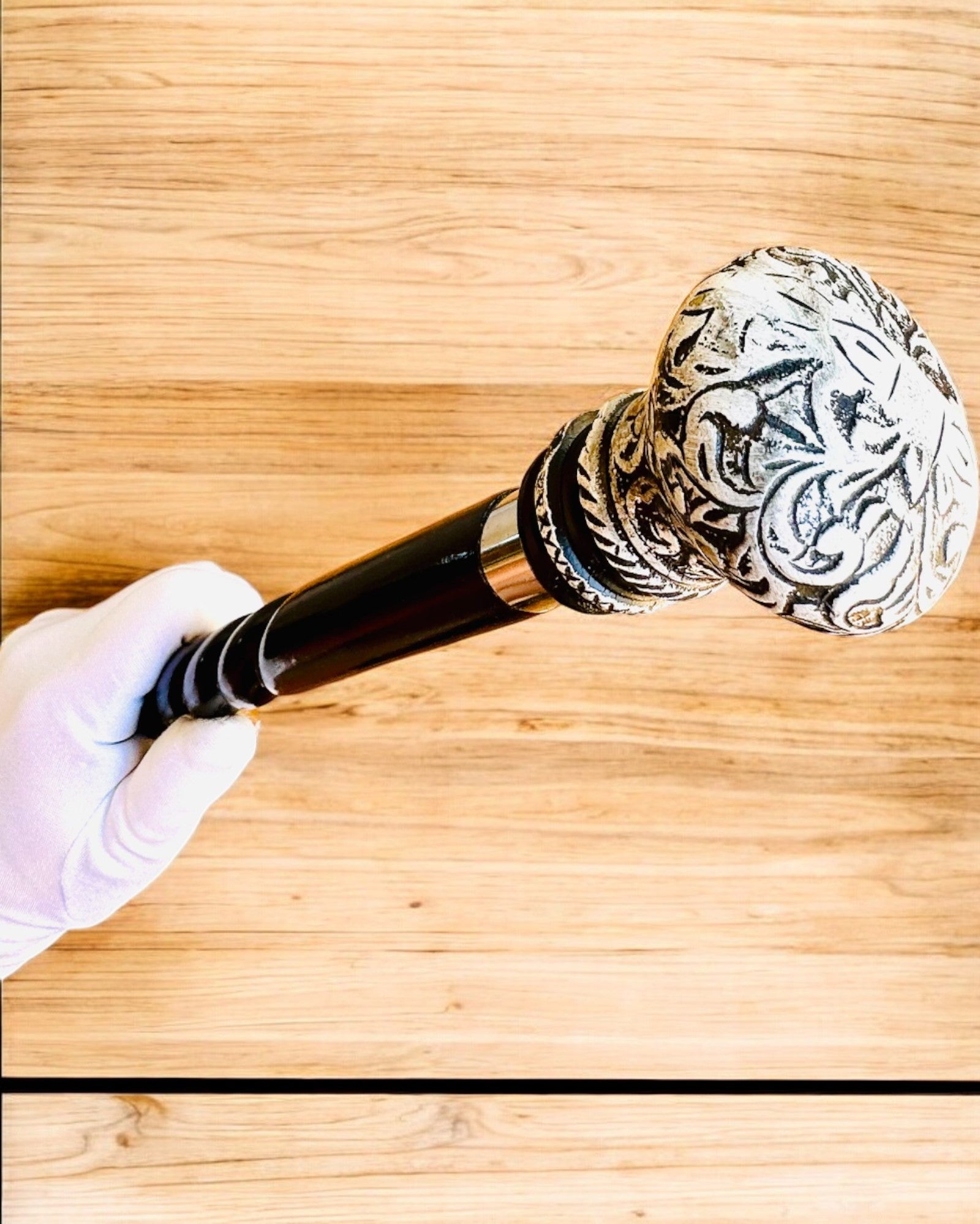 "Majesty Cane" Walking Stick Wooden Handcrafted, engraving option available, 2 variants to choose from