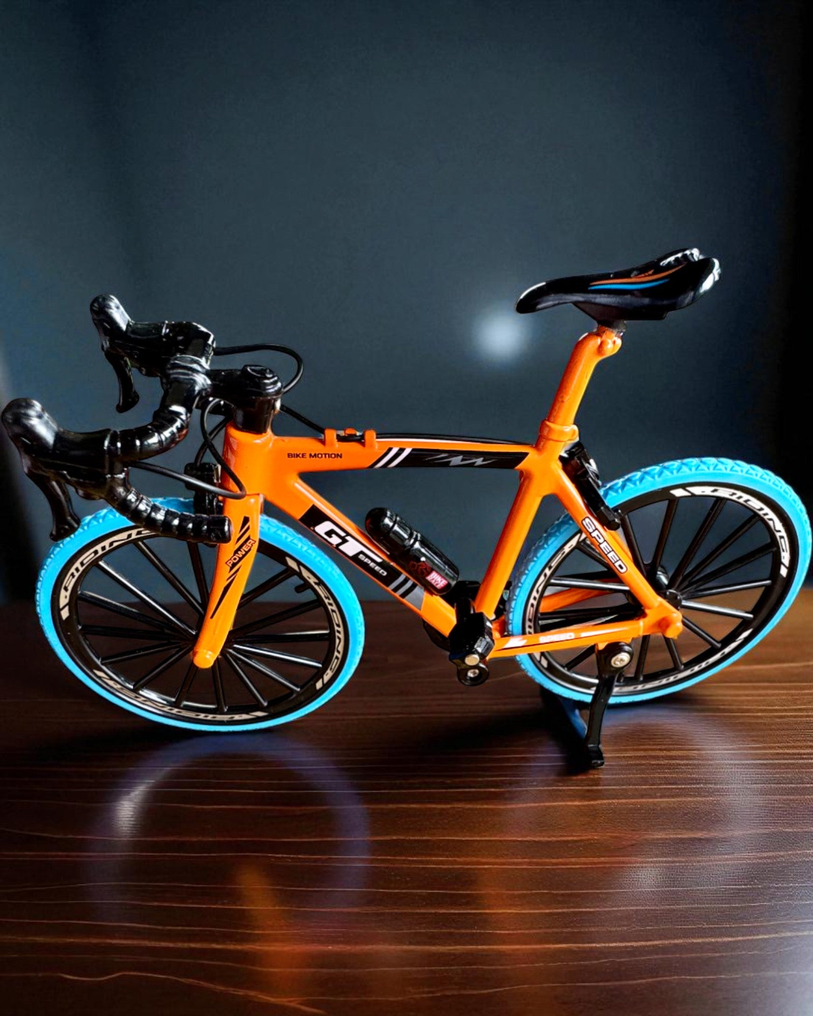 Miniature Metal Model Collectible Bicycle "Speed Rider 1.2" – personalization with engraving for a gift, 2 color variants