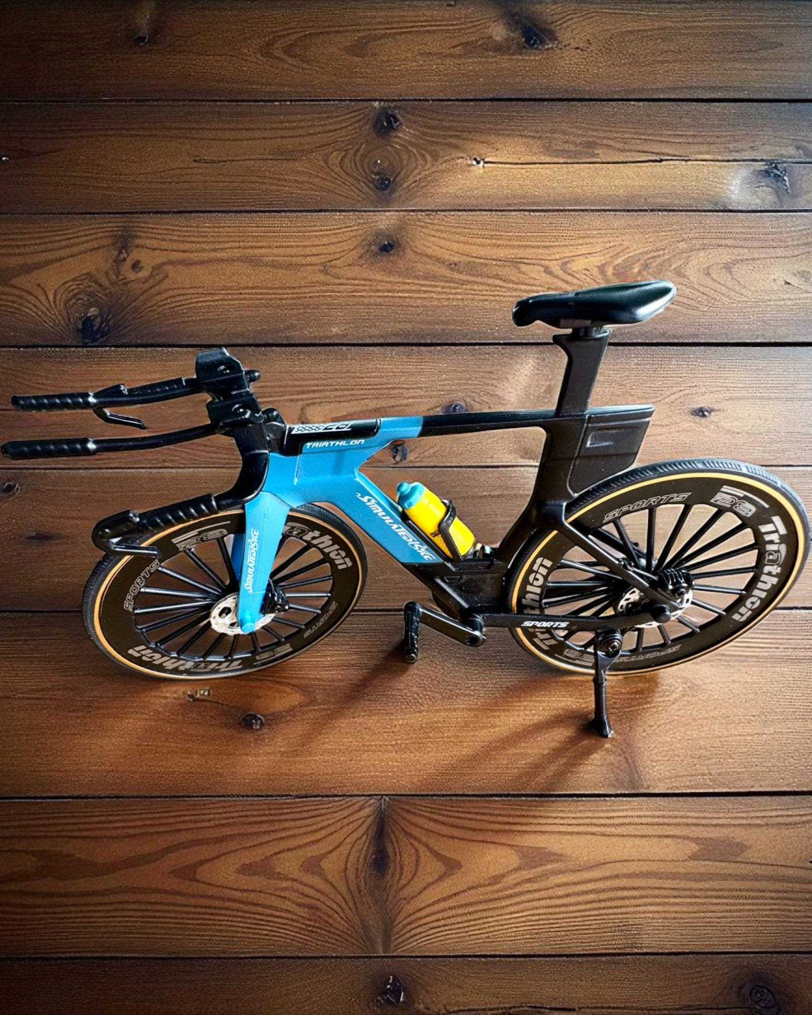 Miniature Triathlon Bicycle Model "SpeedStorm 1.2" personalization with engraving as a gift