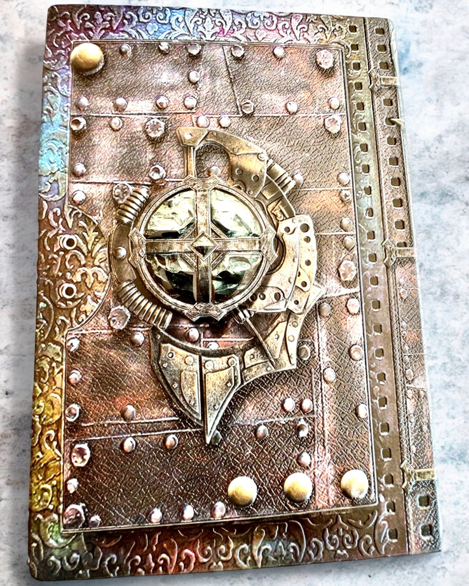 Chronicle of a Warrior Notebook with Knight Theme, notebook with customizable engraving as a gift