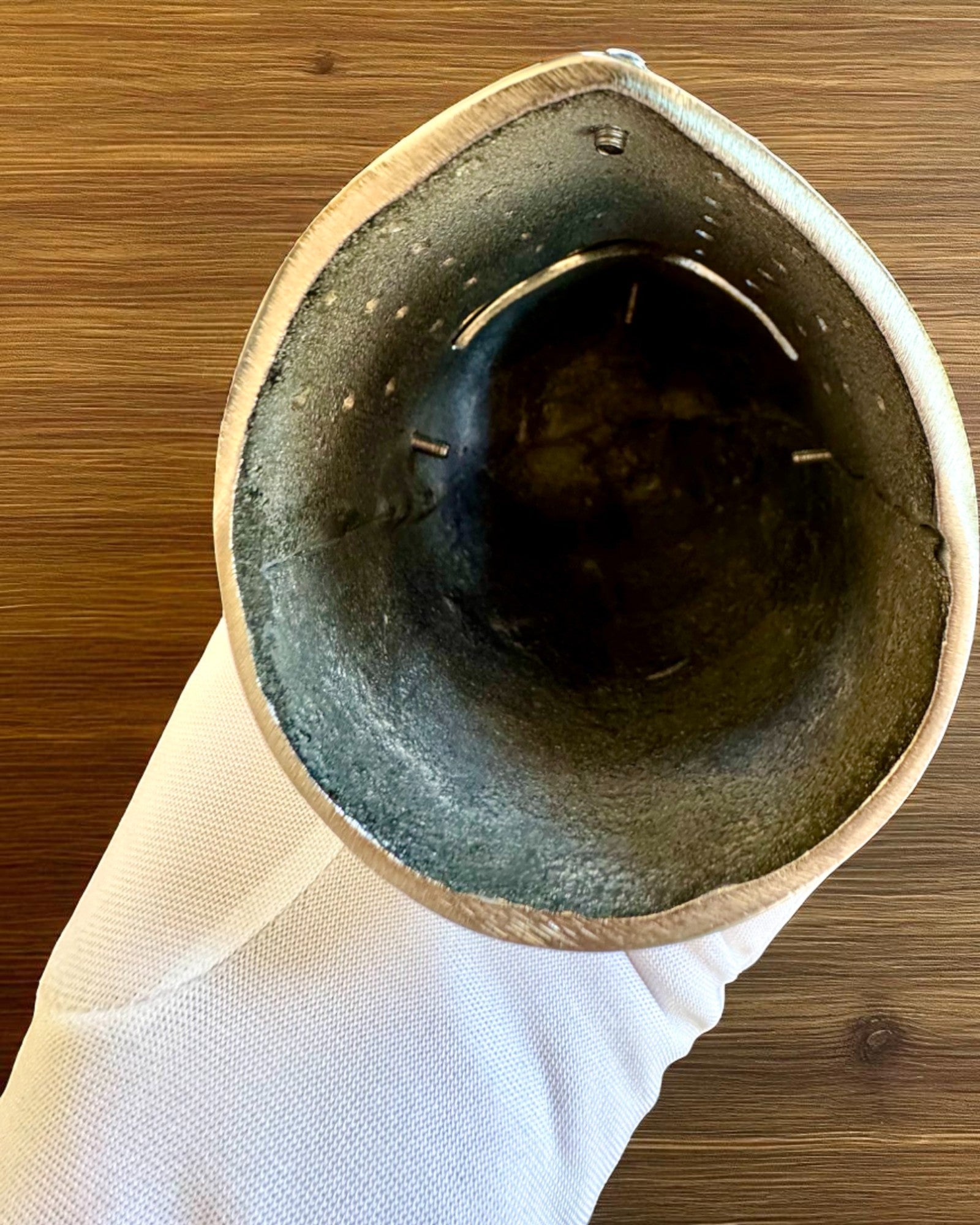 Mini Knight Helmet "Guardian" in Brass – Handcrafted, 12 cm, Customizable with Engraving for Gift