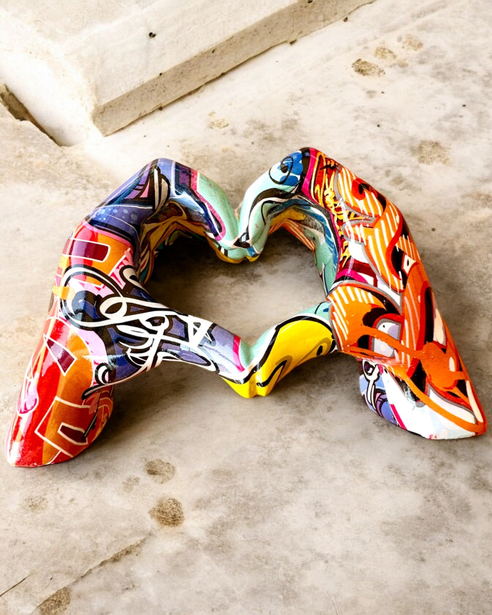 Decorative Figurine Colorful Decorative Handle ArtBrace - customizable with engraving, as a gift