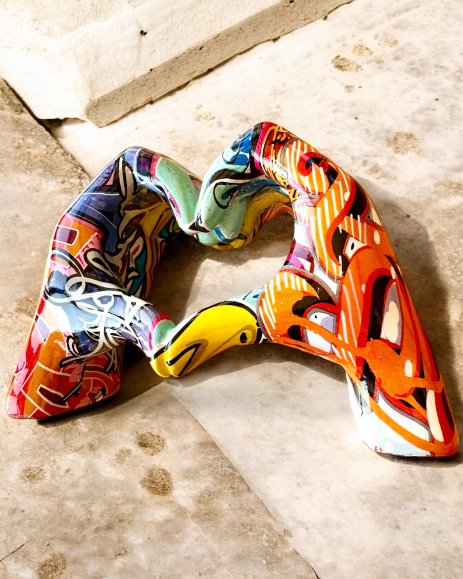 Decorative Figurine Colorful Decorative Handle ArtBrace - customizable with engraving, as a gift