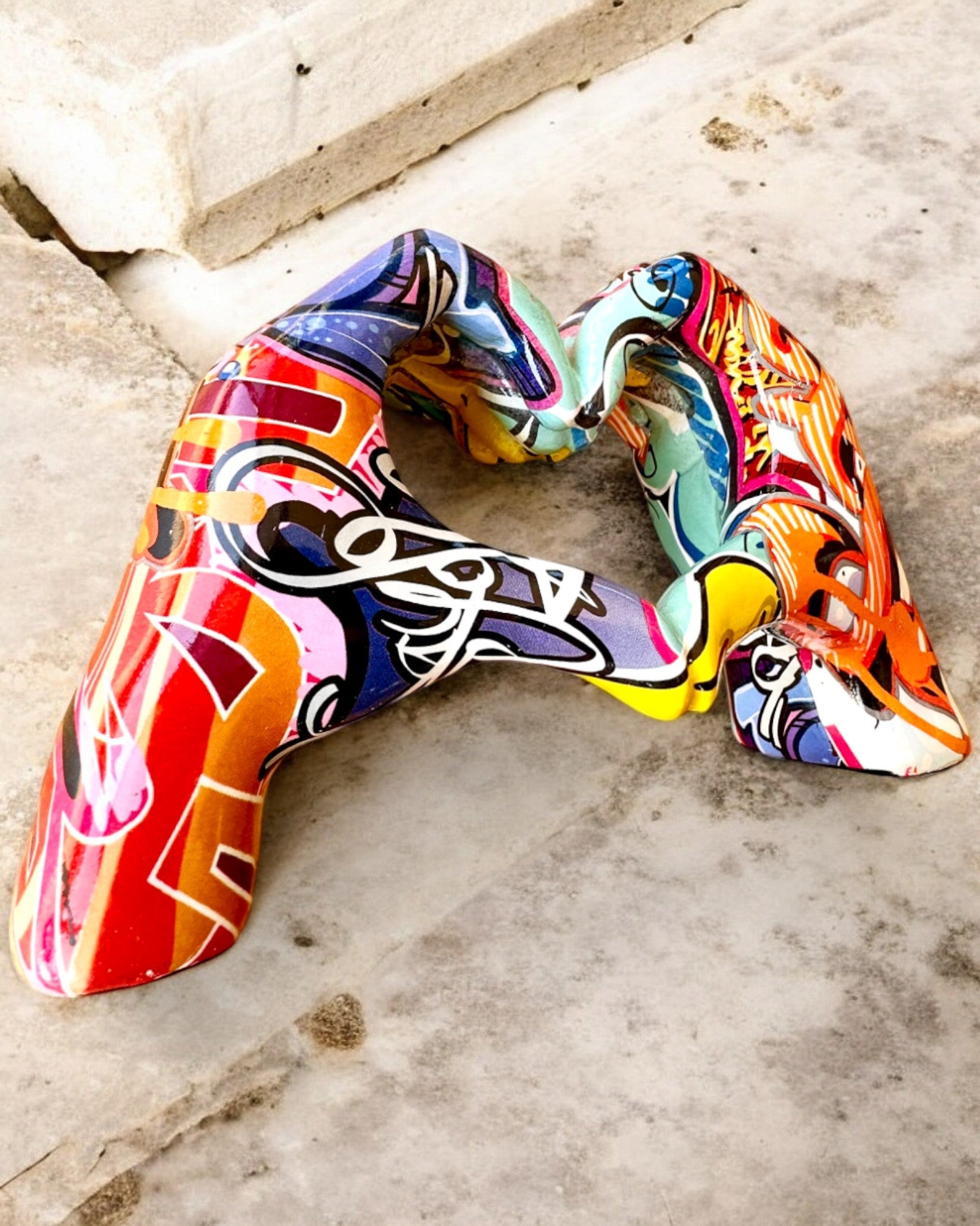 Decorative Figurine Colorful Decorative Handle ArtBrace - customizable with engraving, as a gift