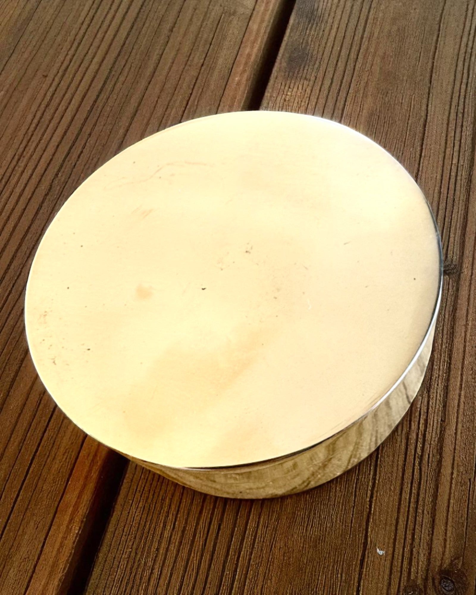 Voyager 7cm Sundial Compass – brass sundial with compass, personalized engraving for a gift