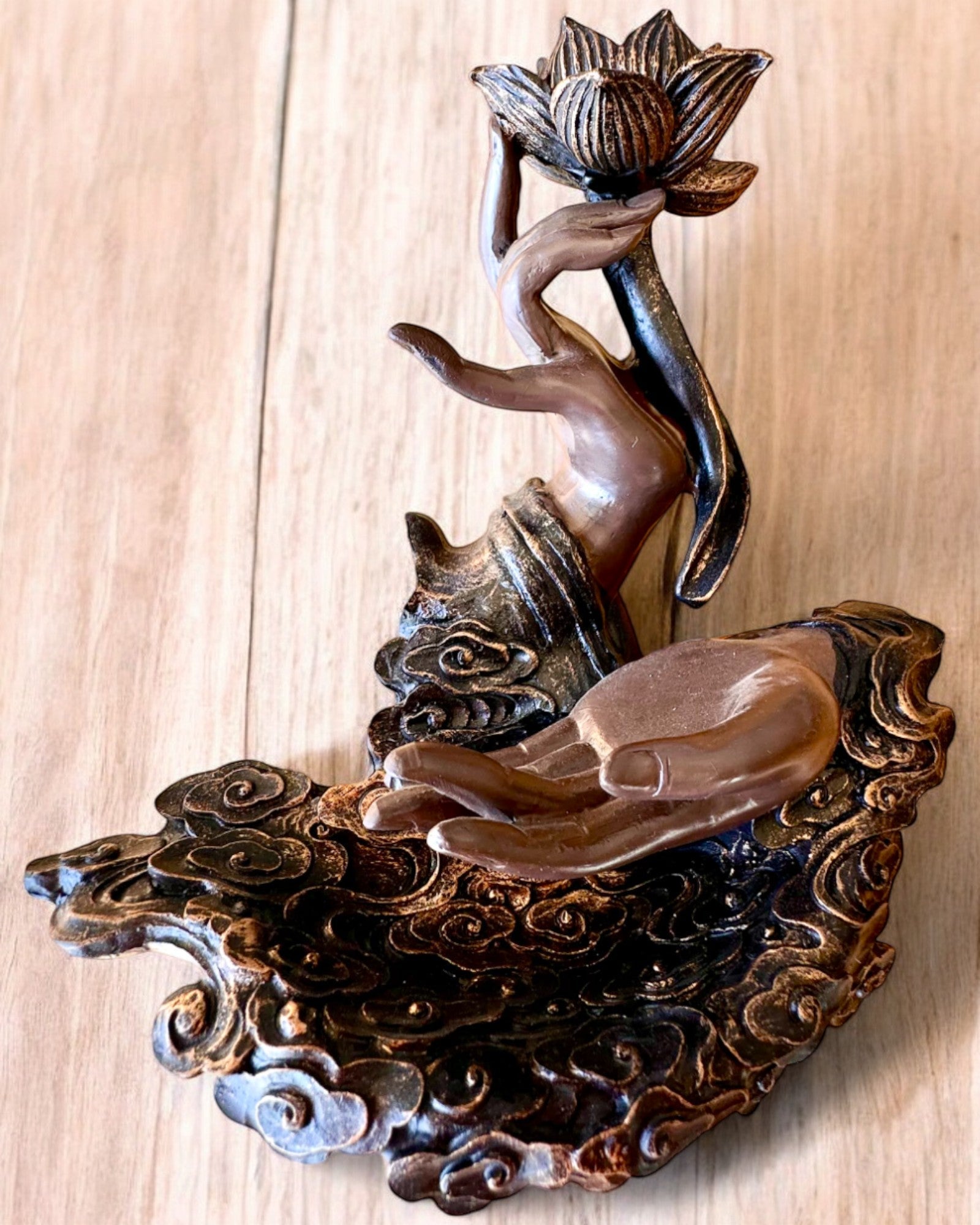 Mystical Hand, Incense Burner, Incense Holder with Flow, personalization with engraving available for gift