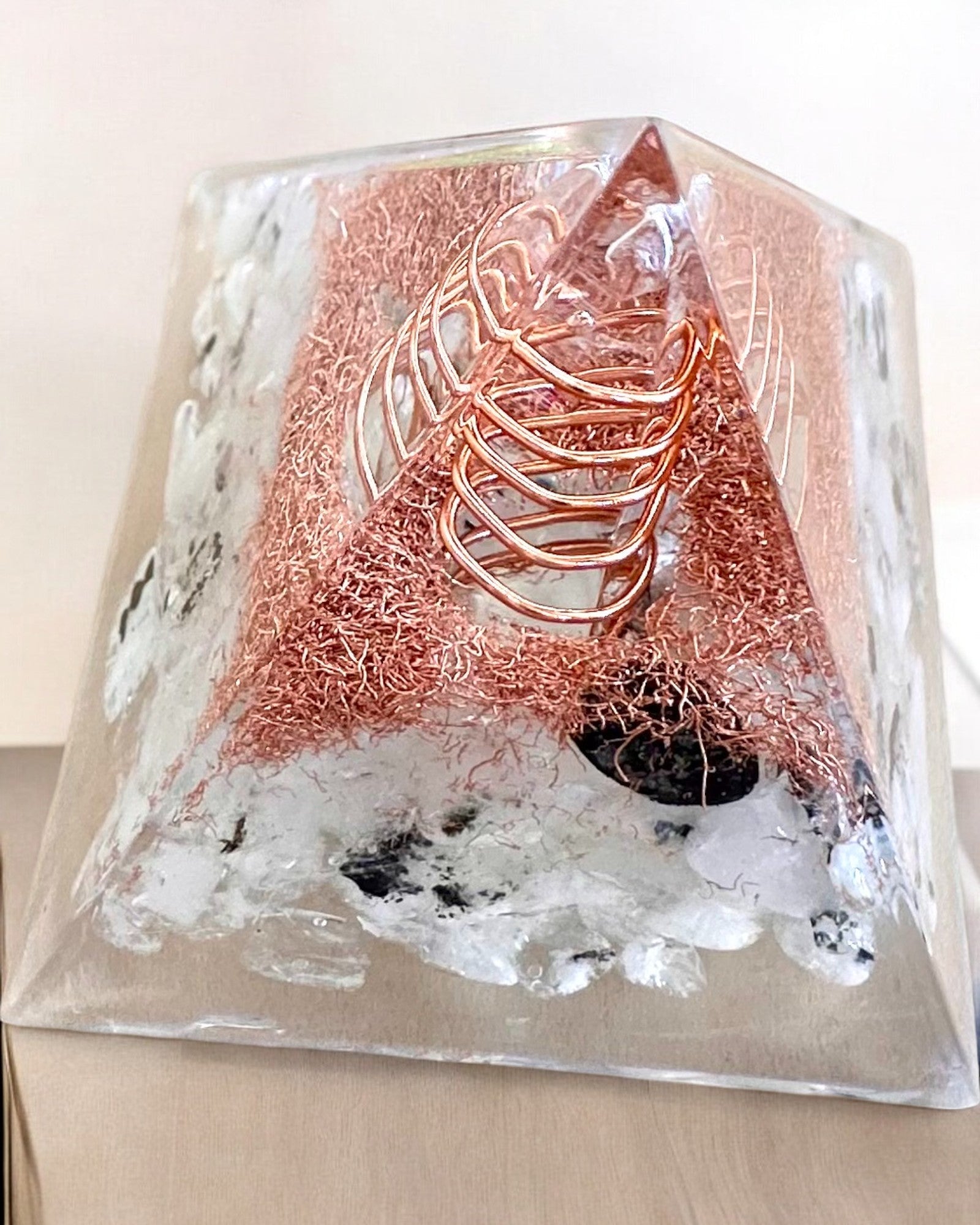 Orgonite Energy Pyramid "Copper Harmony"