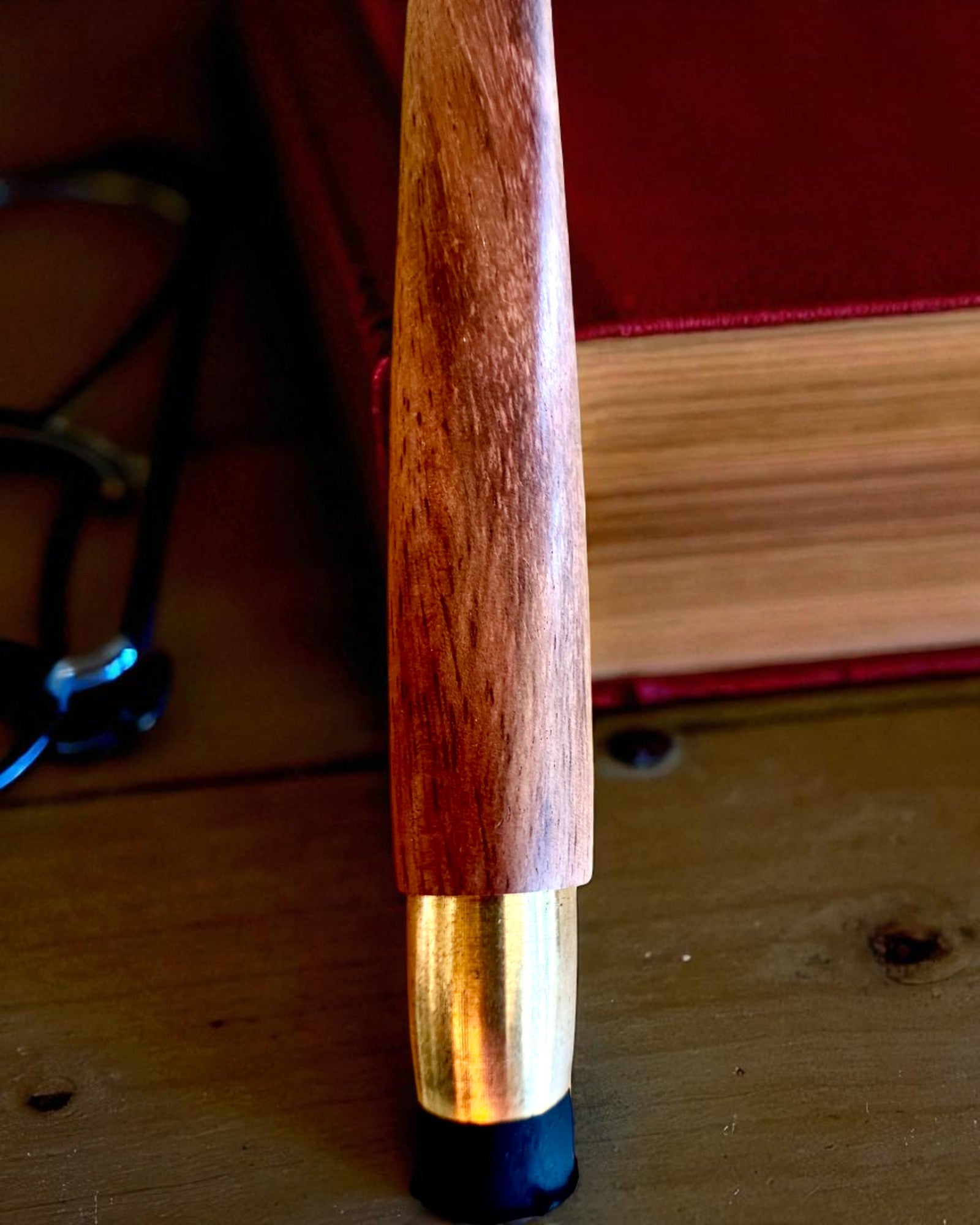 Navigator's Cane 2.0 with a compass and hidden telescope, customizable with engraving for a gift