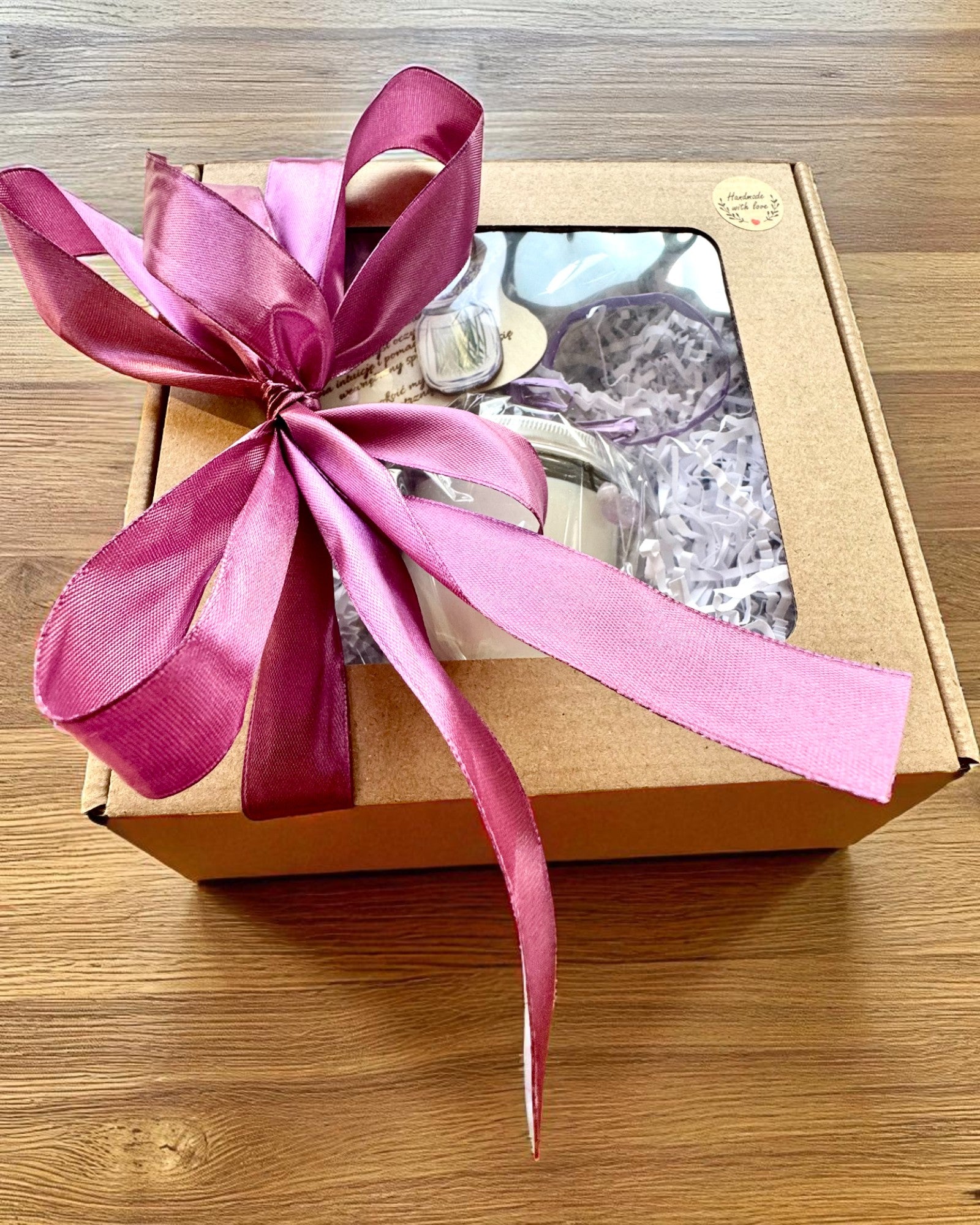 Amethyst Intentional Soy Candle – peace, harmony and purification, 250 ml, option for personalization as a gift