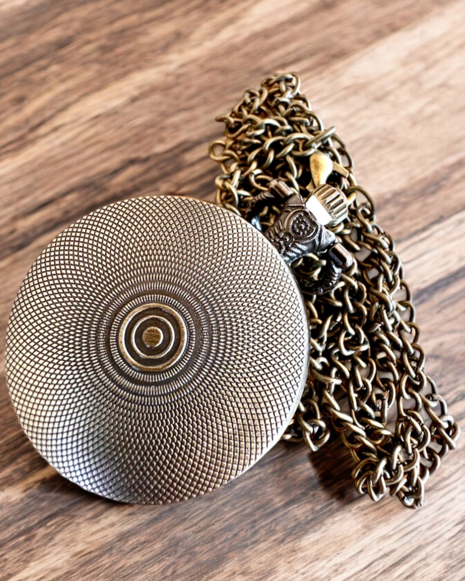 Unicorn Elegance pocket watch with chain, unicorn motif, free custom engraving