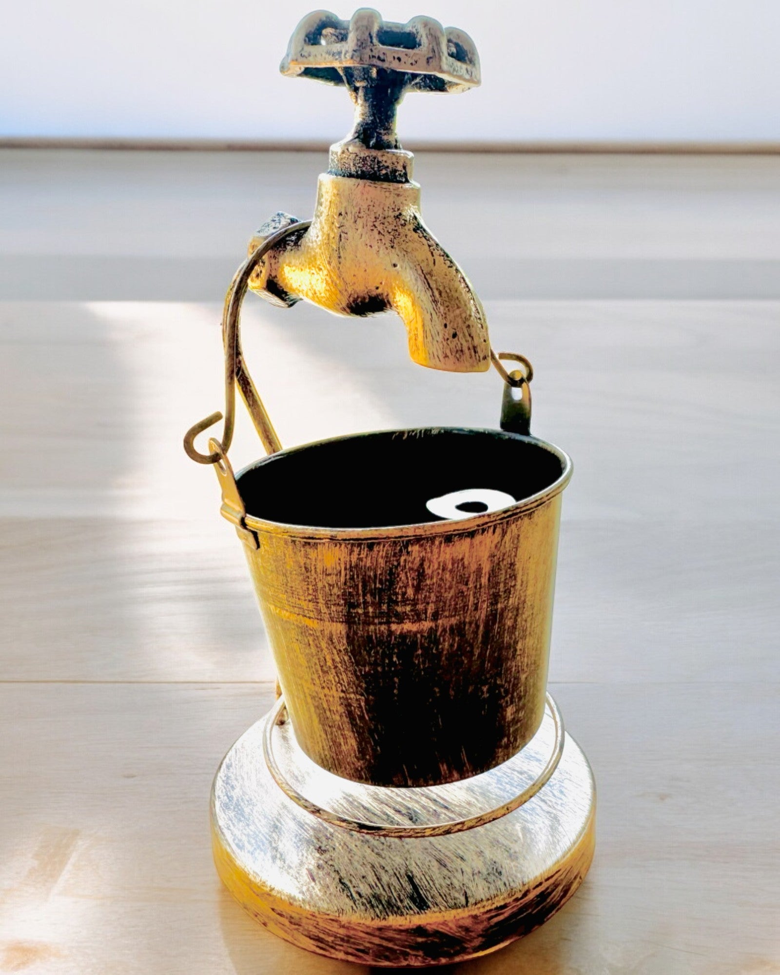 Stylish Metal Ashtray "Rustic Charm" 19-23 cm in height, 8 variants to choose from, engraving upon request