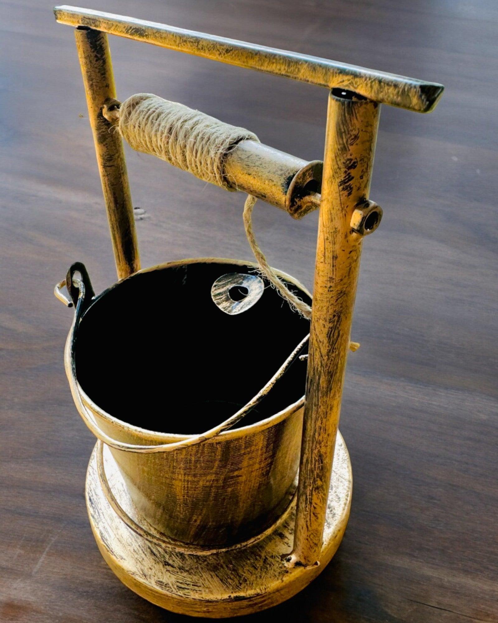 Stylish Metal Ashtray "Rustic Charm" 19-23 cm in height, 8 variants to choose from, engraving upon request