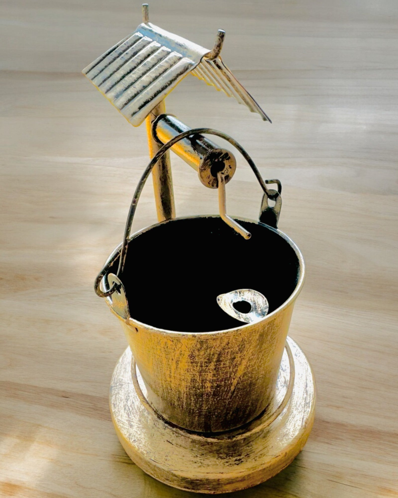 Stylish Metal Ashtray "Rustic Charm" 19-23 cm in height, 8 variants to choose from, engraving upon request