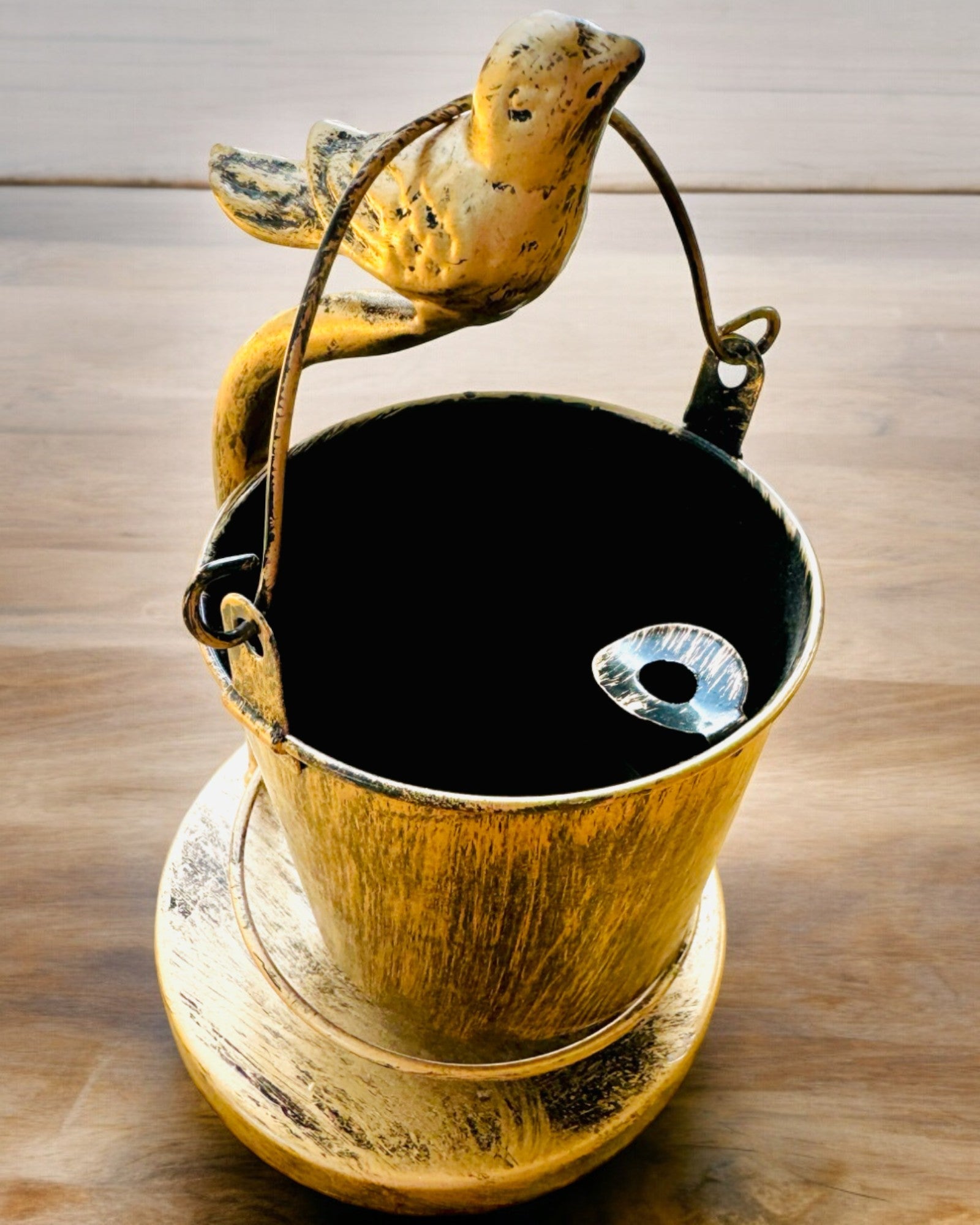 Stylish Metal Ashtray "Rustic Charm" 19-23 cm in height, 8 variants to choose from, engraving upon request