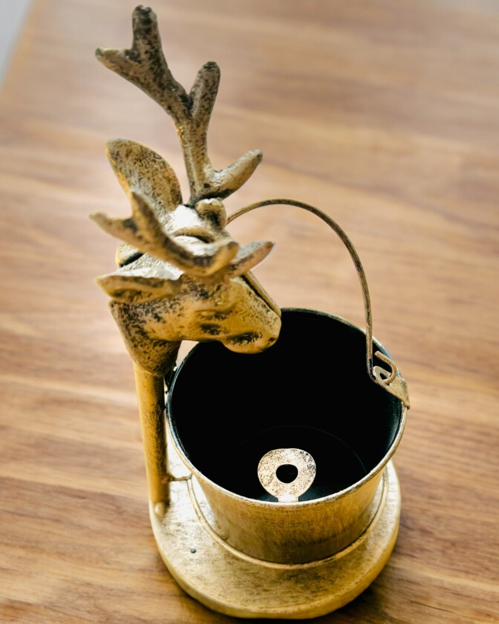 Stylish Metal Ashtray "Rustic Charm" 19-23 cm in height, 8 variants to choose from, engraving upon request