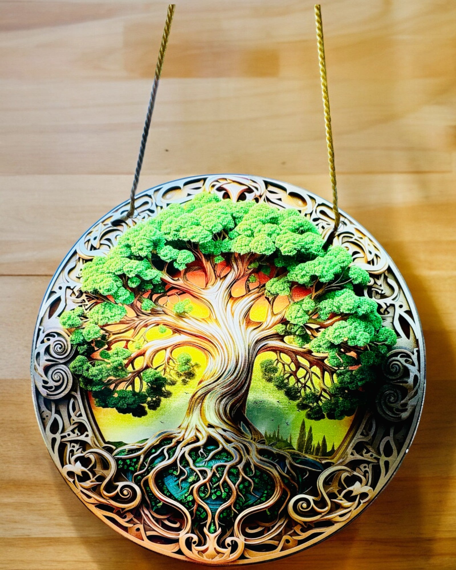 Pendant "Magic Circles of Nature" - personalization with engraving available. 3 variants to choose from.