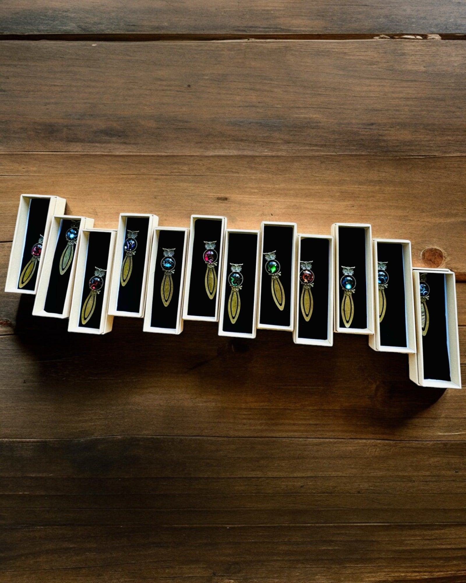 "Owl with Constellations" Bookmark - 12 Variants to Choose From, Customization with Engraving