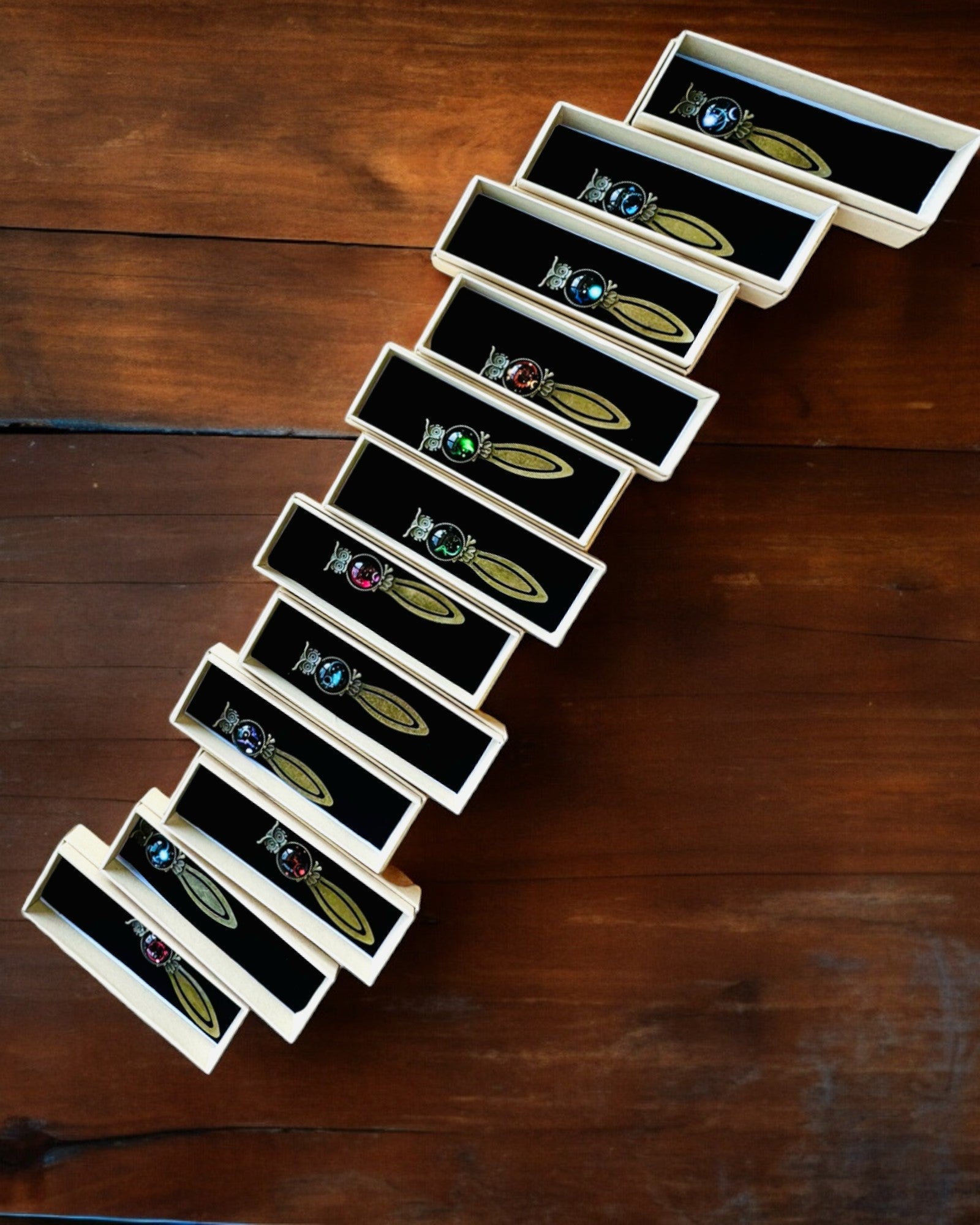 "Owl with Constellations" Bookmark - 12 Variants to Choose From, Customization with Engraving